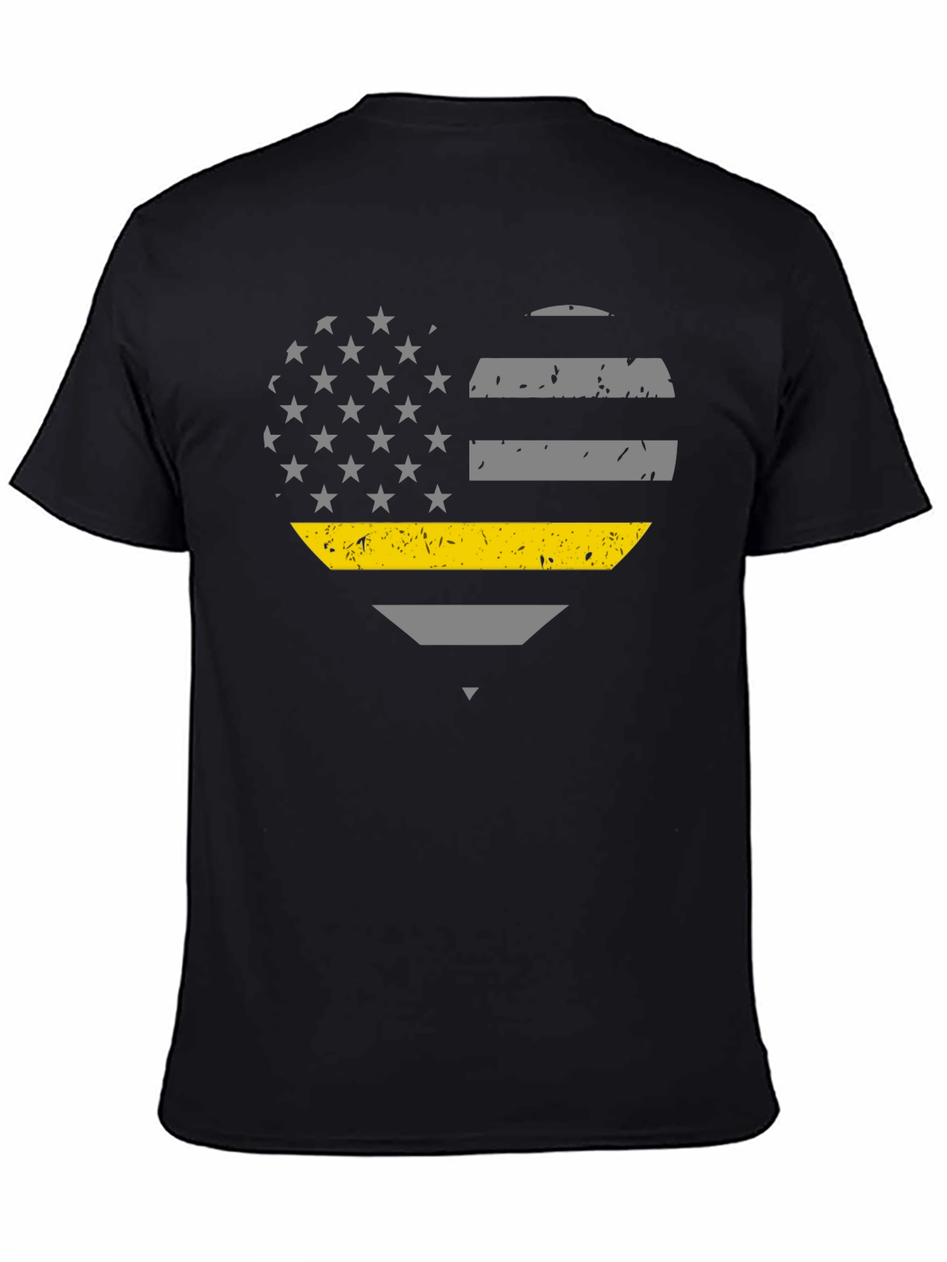 Thin Yellow Line Heart T-Shirt - Dispatcher Support