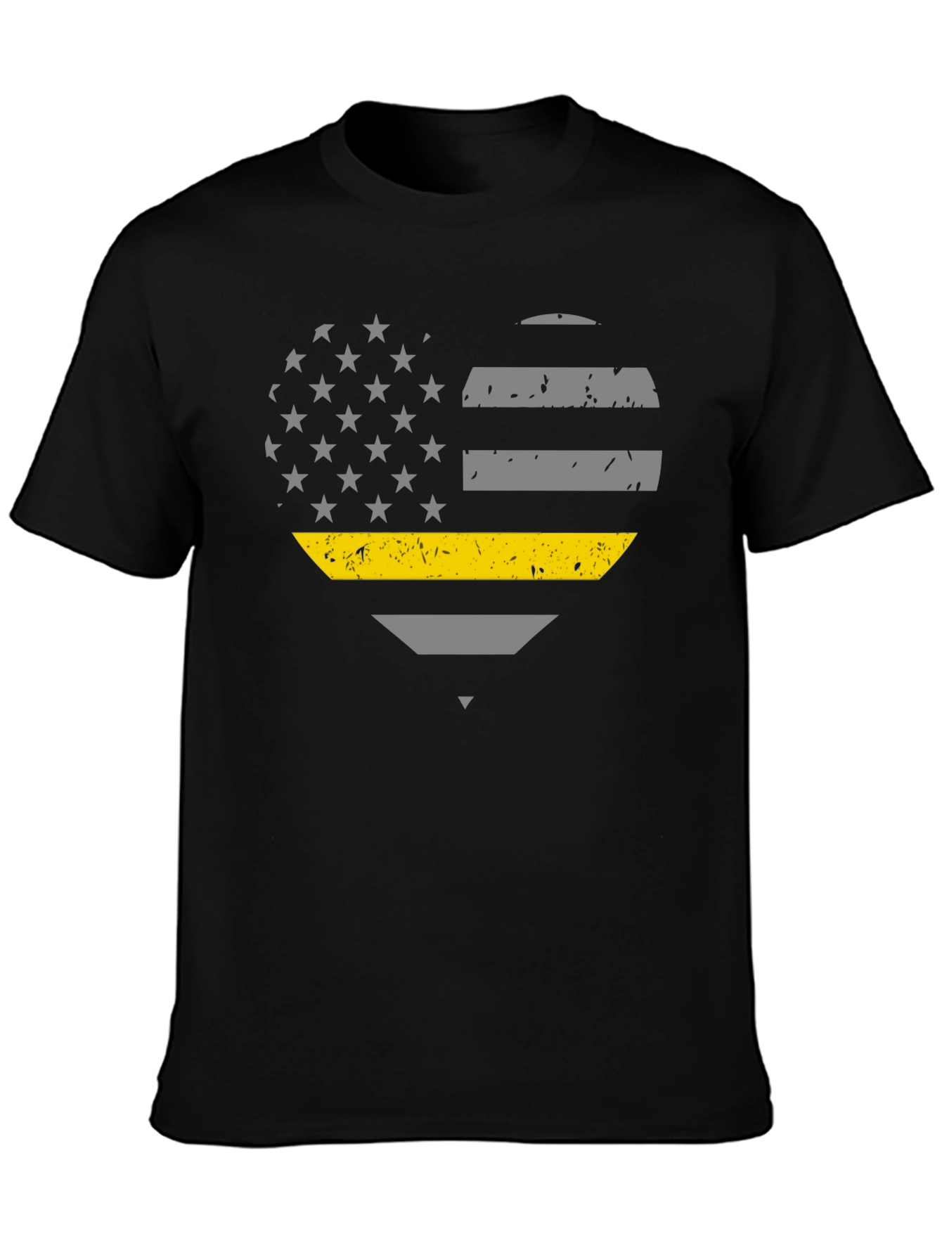 Thin Yellow Line Heart T-Shirt - Dispatcher Support