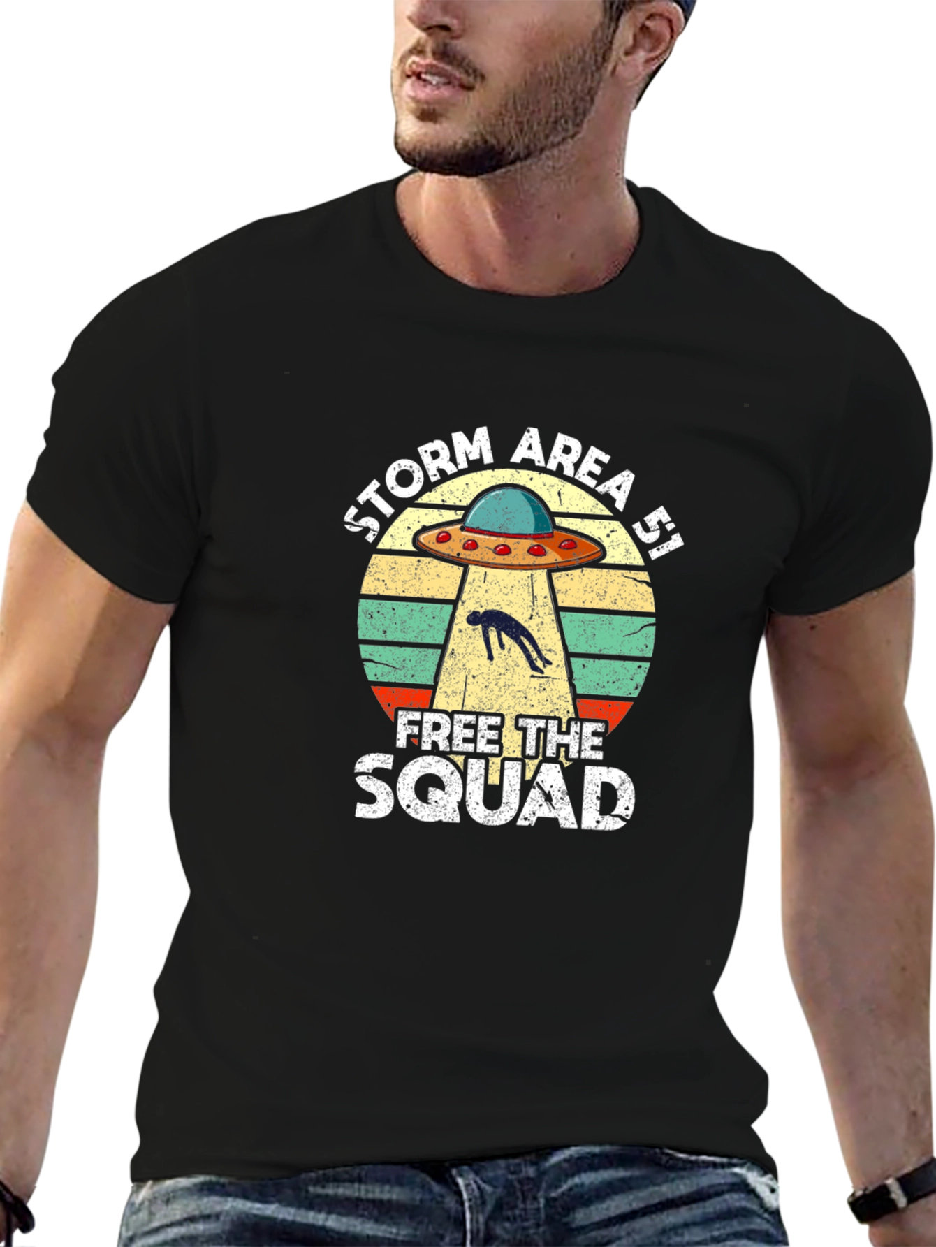 Storm Area 51 UFO Graphic T-Shirt