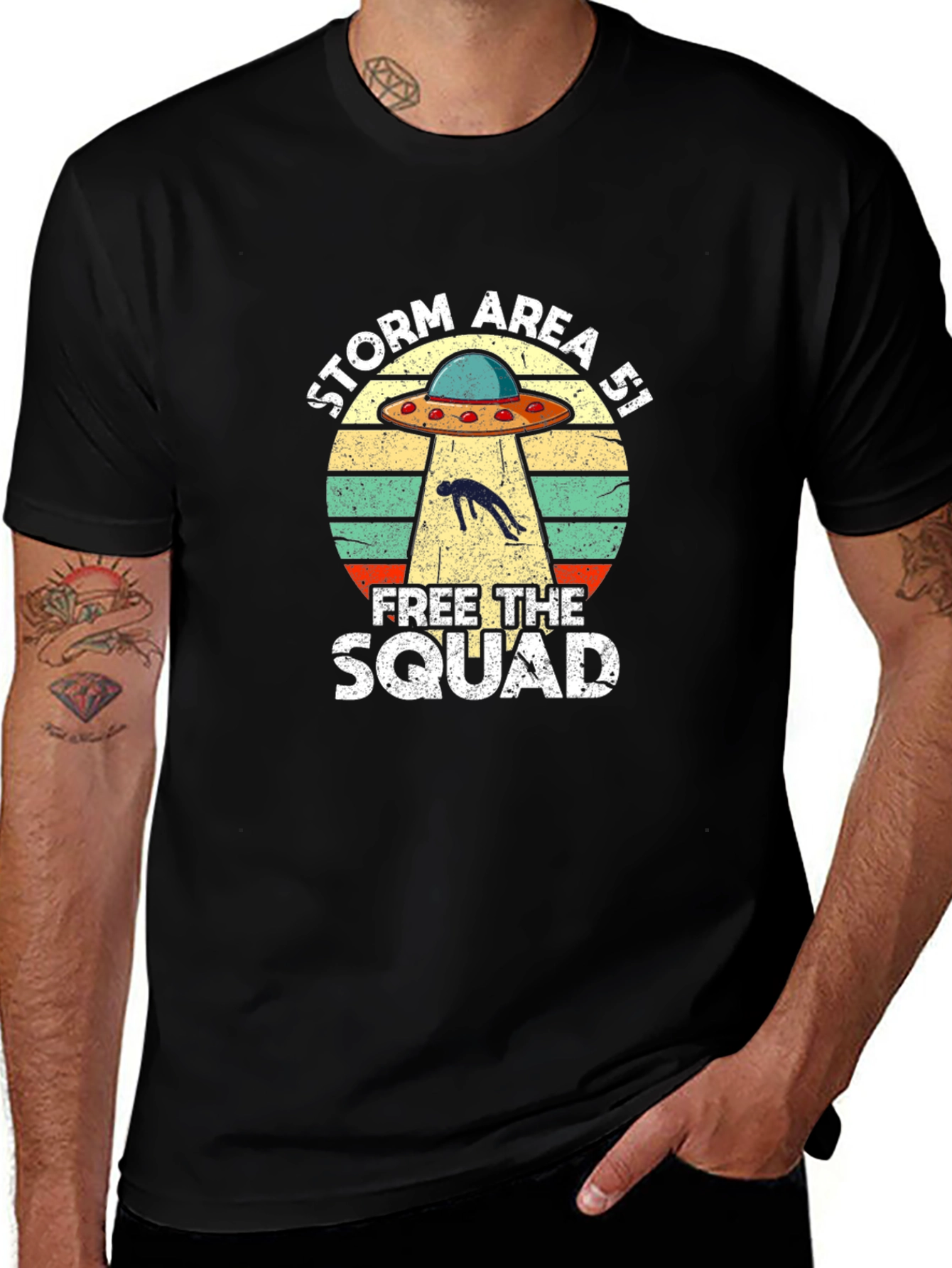 Storm Area 51 UFO Graphic T-Shirt