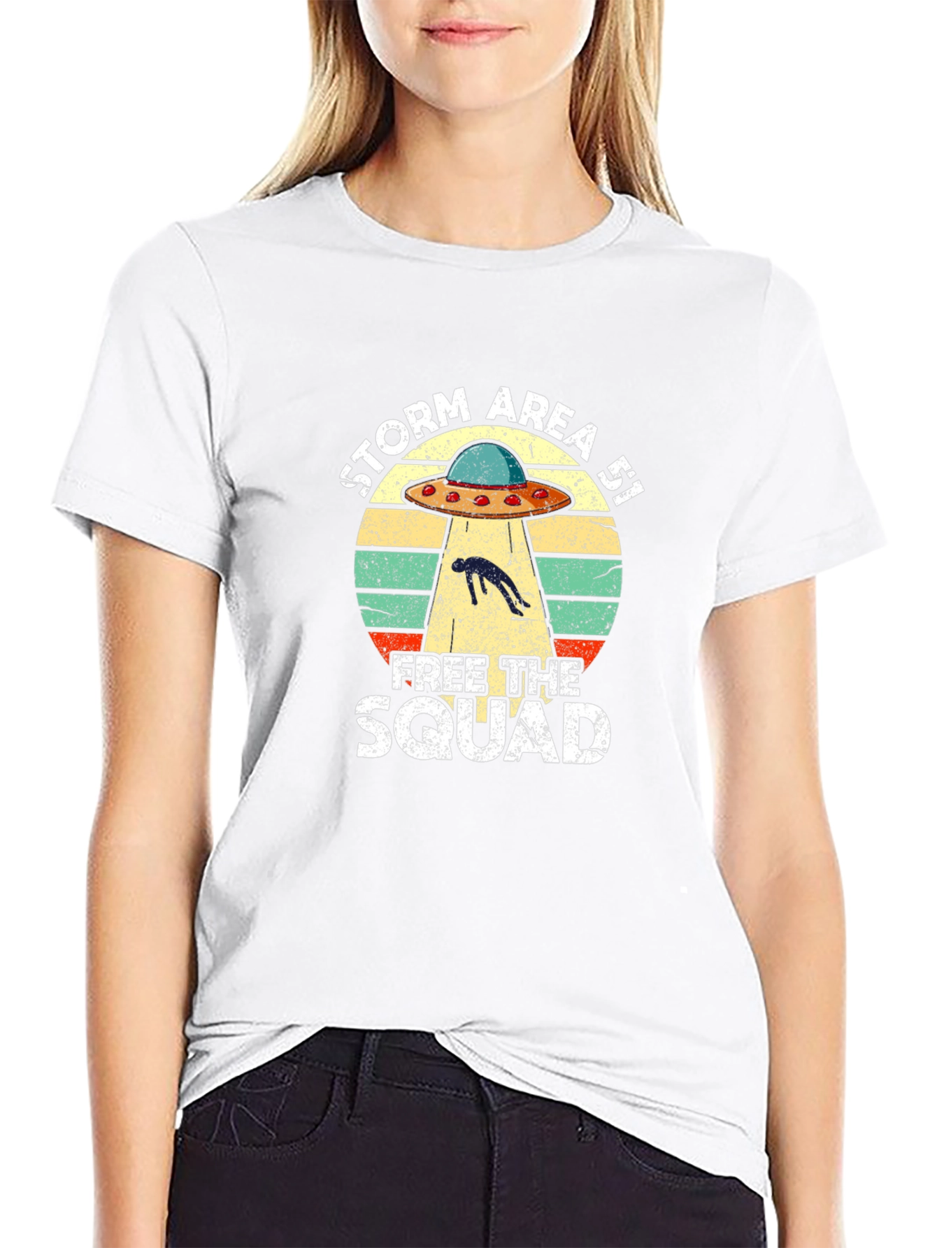 Storm Area 51 UFO Graphic T-Shirt