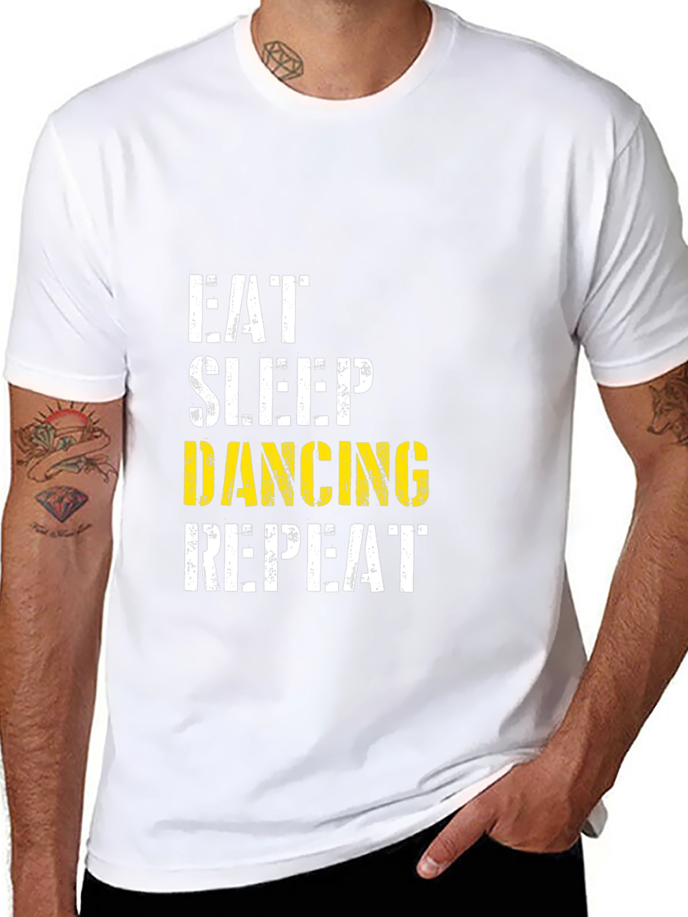 Eat Sleep Dancing Repeat Black T-Shirt