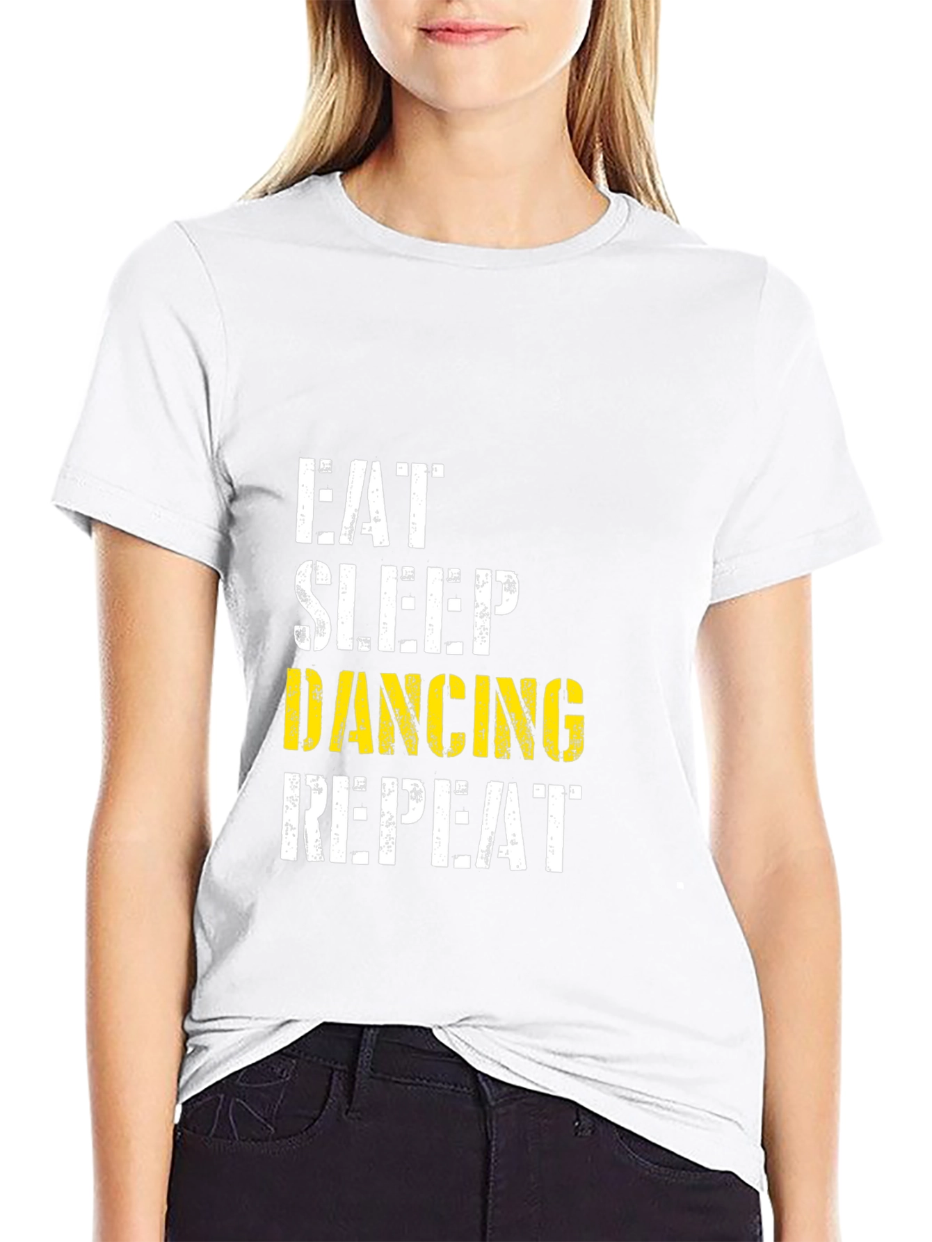Eat Sleep Dancing Repeat Black T-Shirt