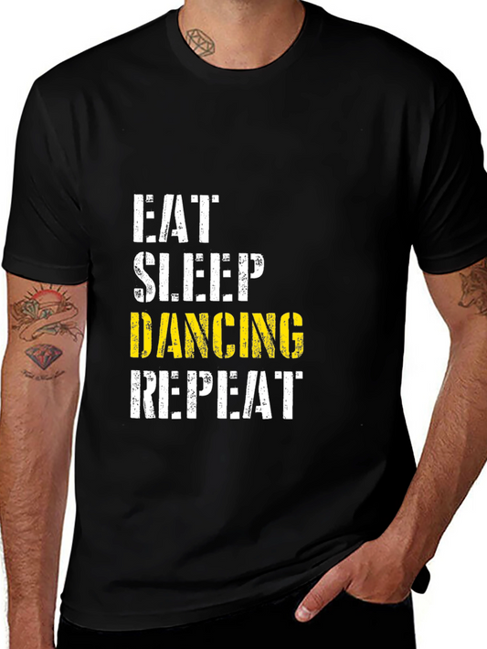 Eat Sleep Dancing Repeat Black T-Shirt