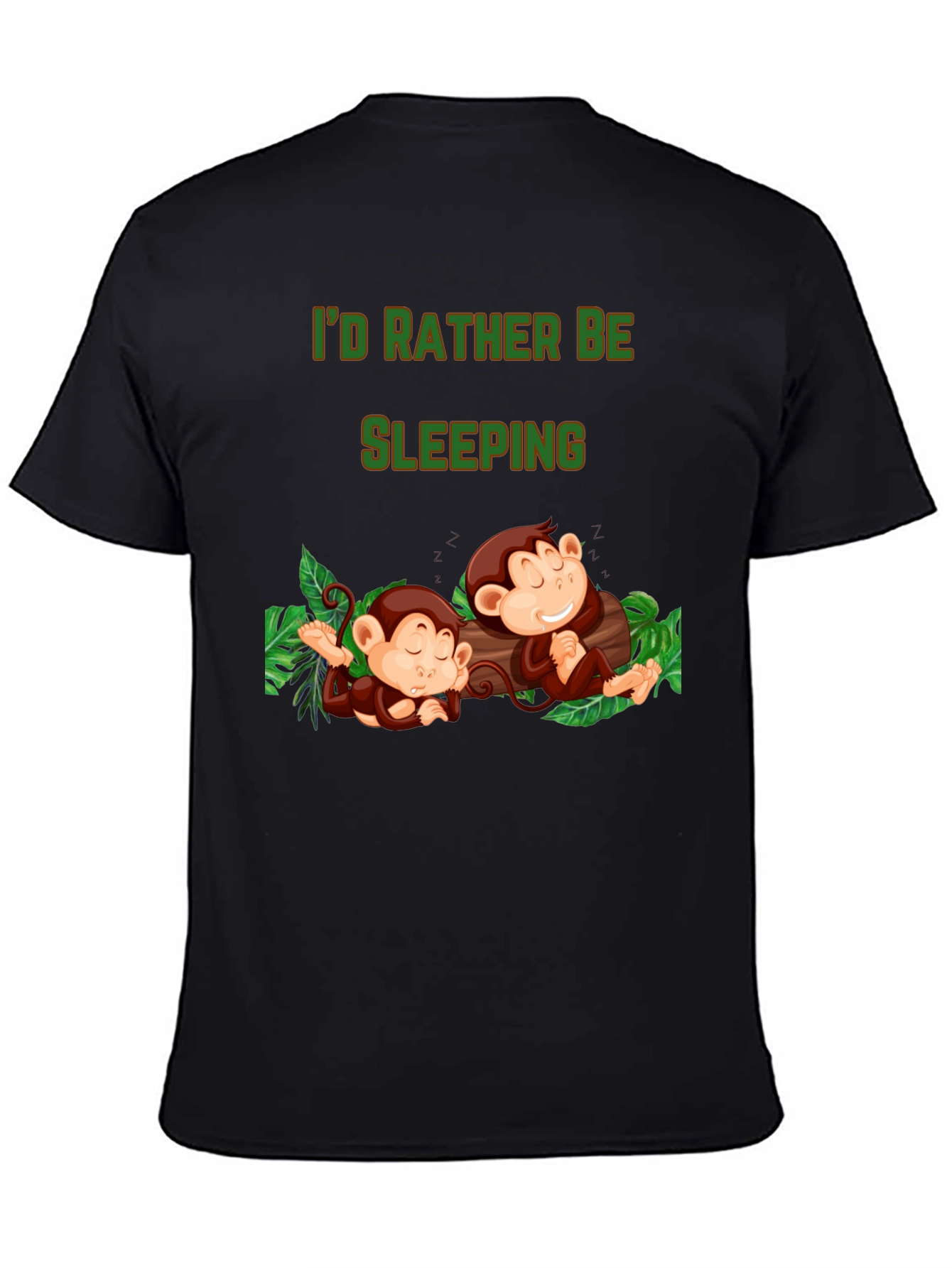 Id Rather Be Sleeping Monkey T-Shirt