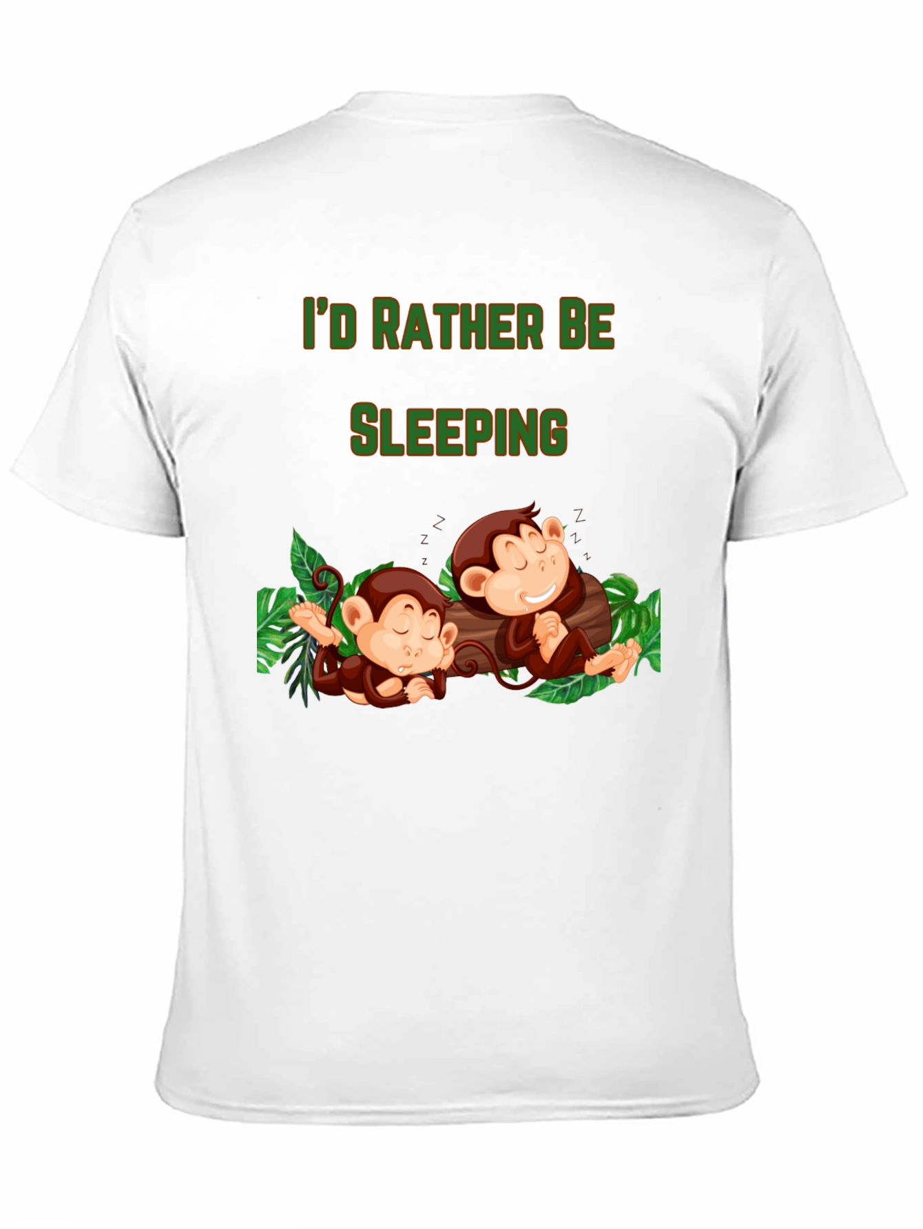 Id Rather Be Sleeping Monkey T-Shirt