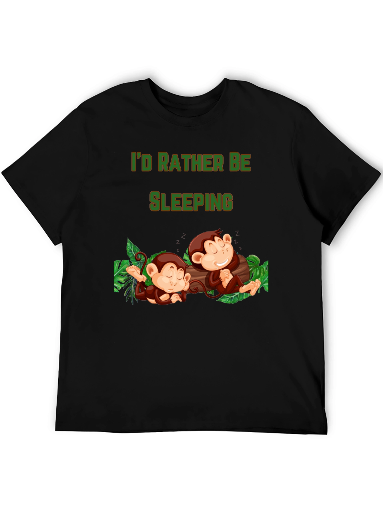 Id Rather Be Sleeping Monkey T-Shirt