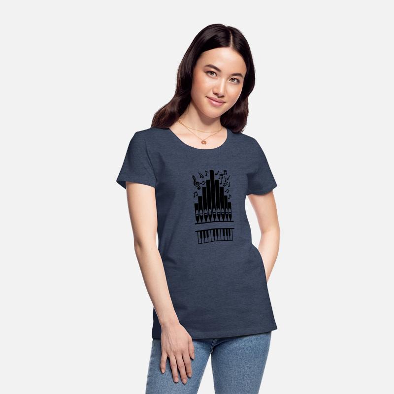 Logo Church organ music tones with organ pipes