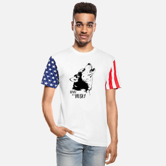 Loved by a Husky dog mom dog saying