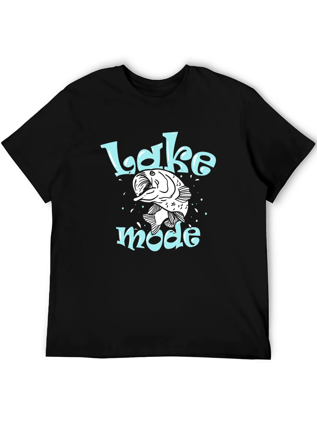 Lake Mode Bass Fishing Graphic T-Shirt