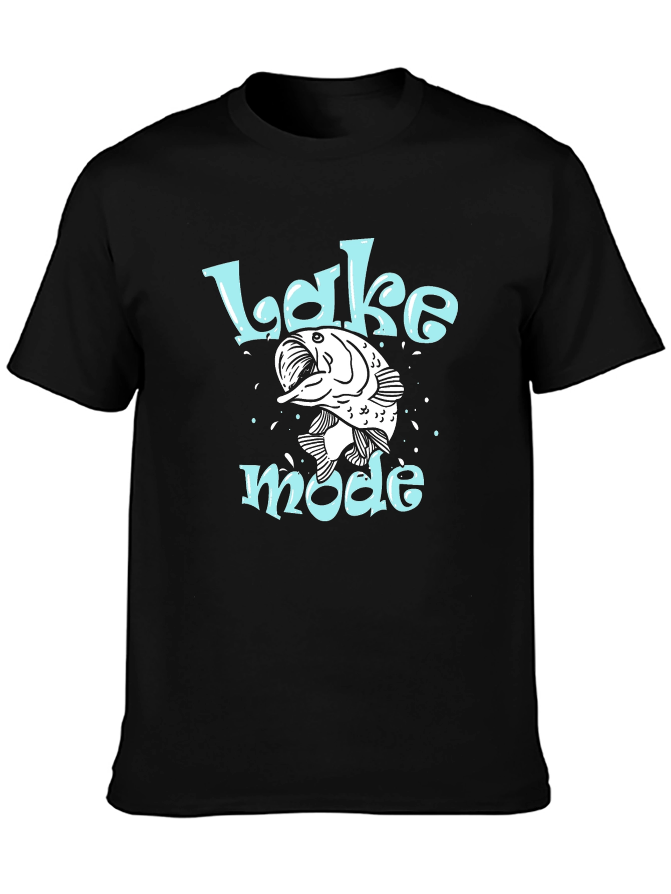 Lake Mode Bass Fishing Graphic T-Shirt