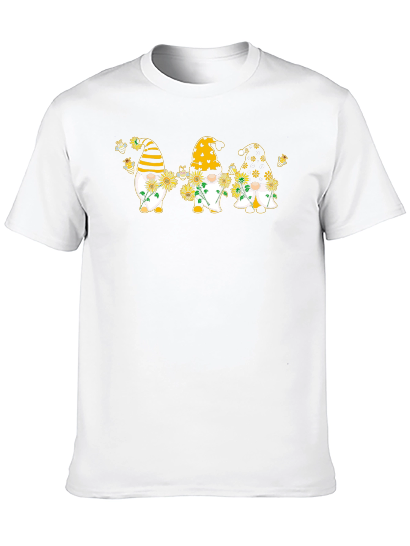Bee Gnome T-Shirt Summer Sunflower Gnomes