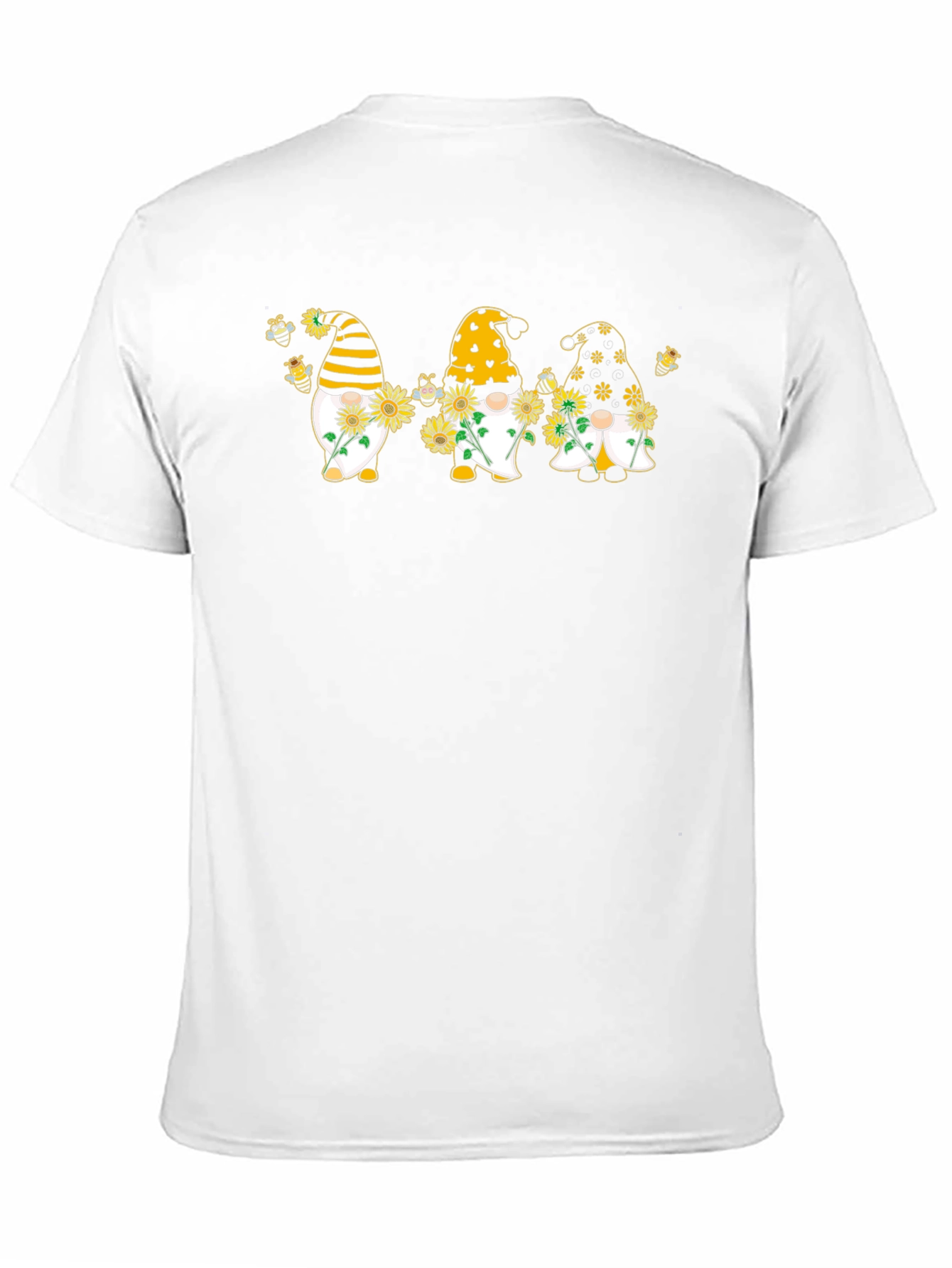 Bee Gnome T-Shirt Summer Sunflower Gnomes