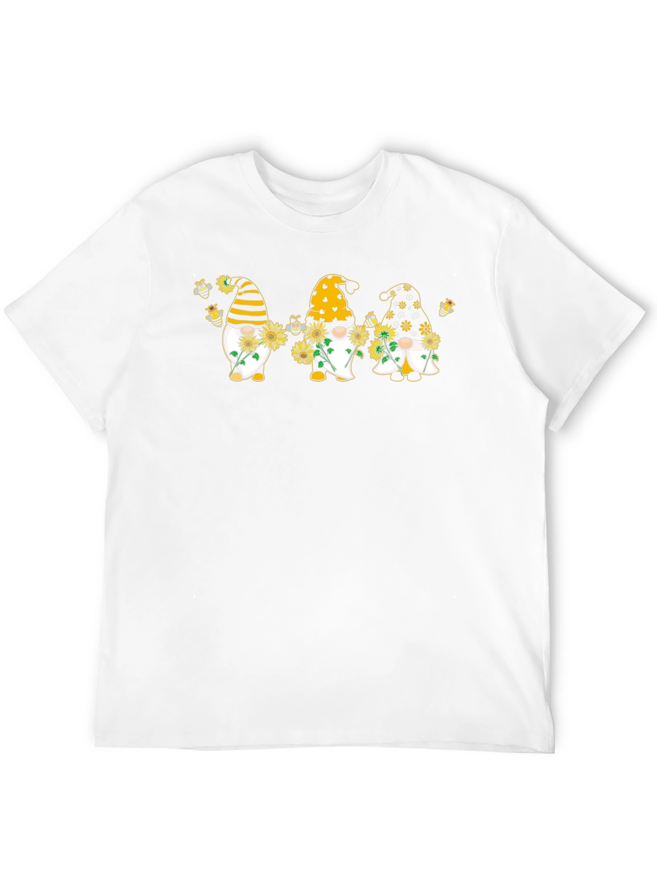 Bee Gnome T-Shirt Summer Sunflower Gnomes