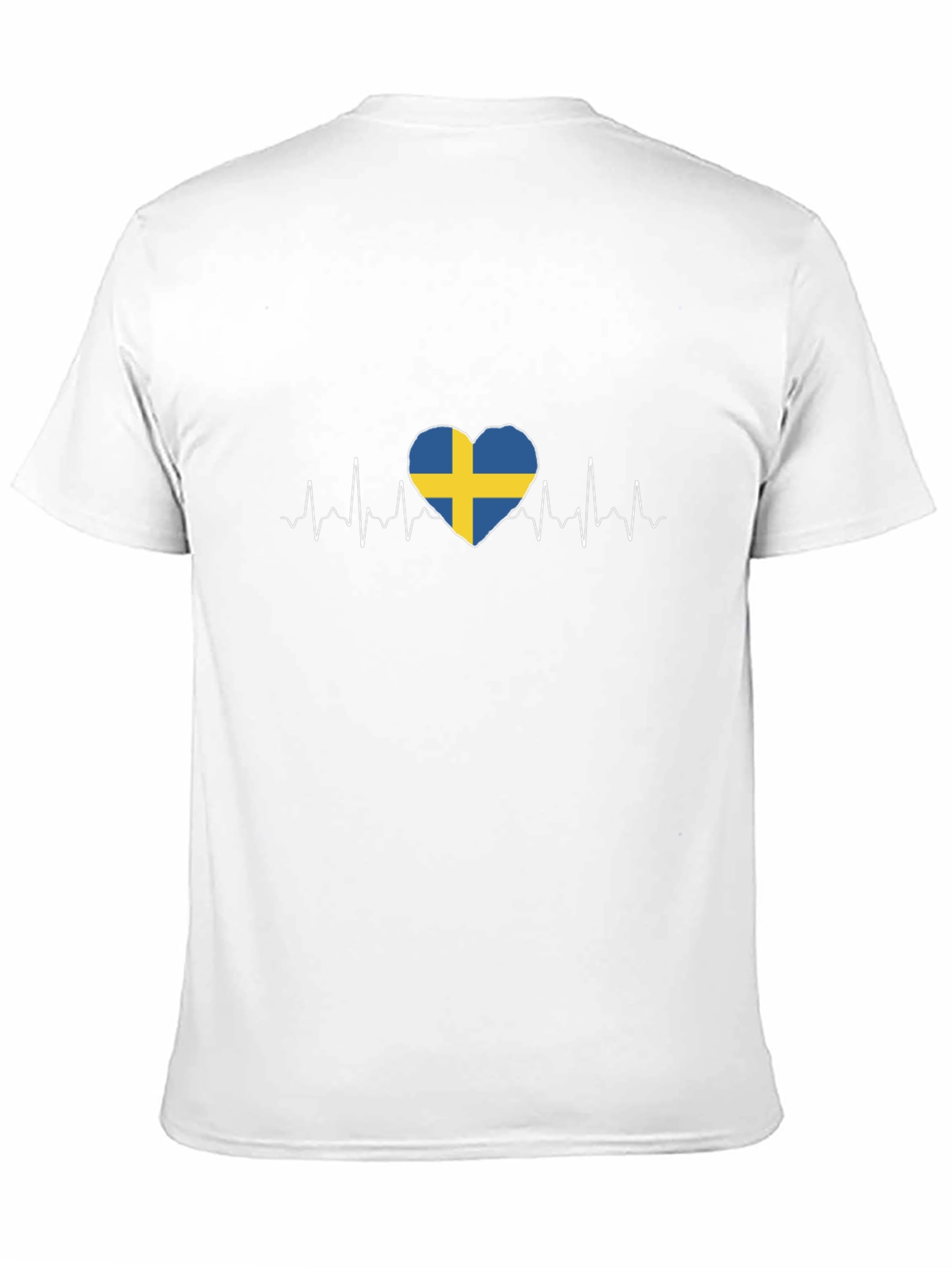 Sweden Heartbeat Flag T-Shirt