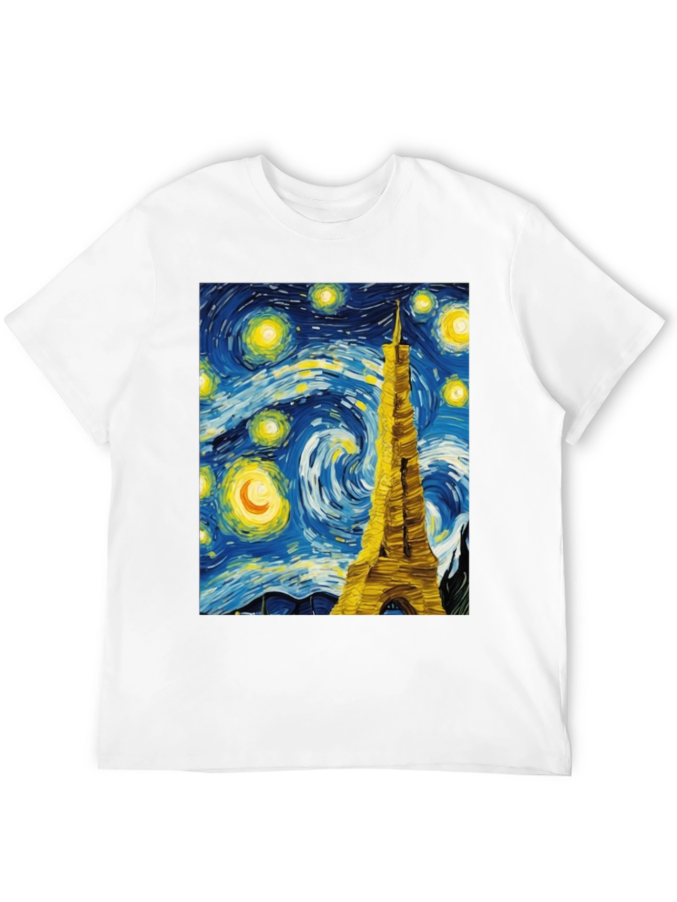 Starry Night Eiffel Tower Graphic Tee