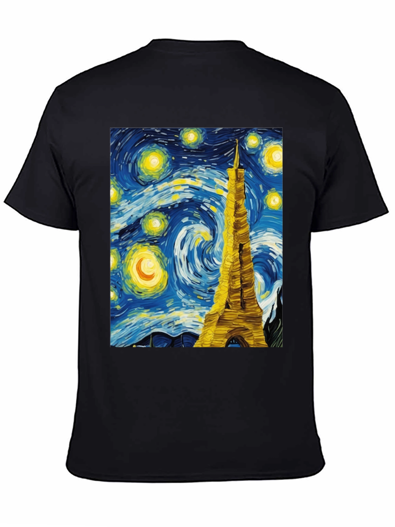 Starry Night Eiffel Tower Graphic Tee