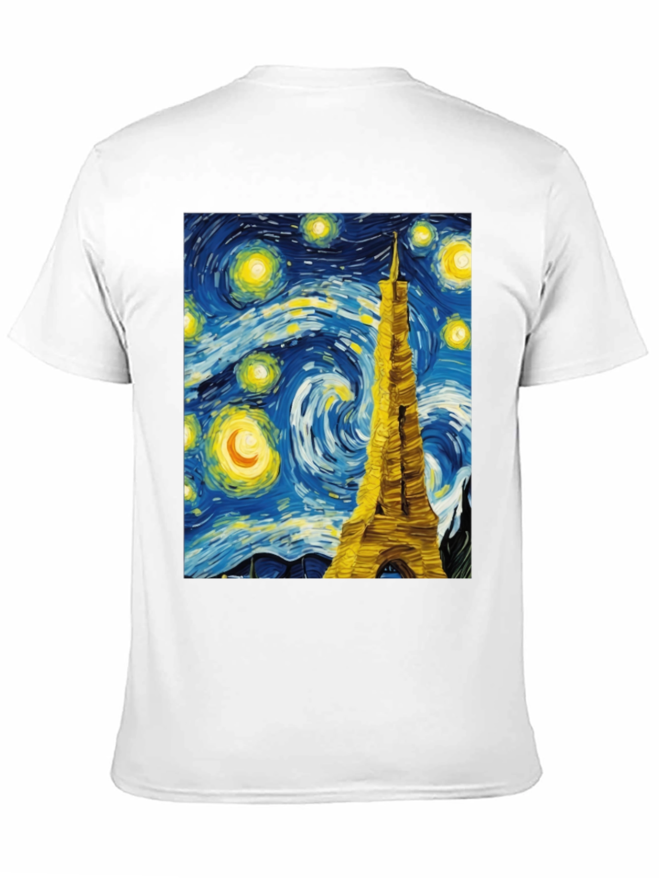 Starry Night Eiffel Tower Graphic Tee