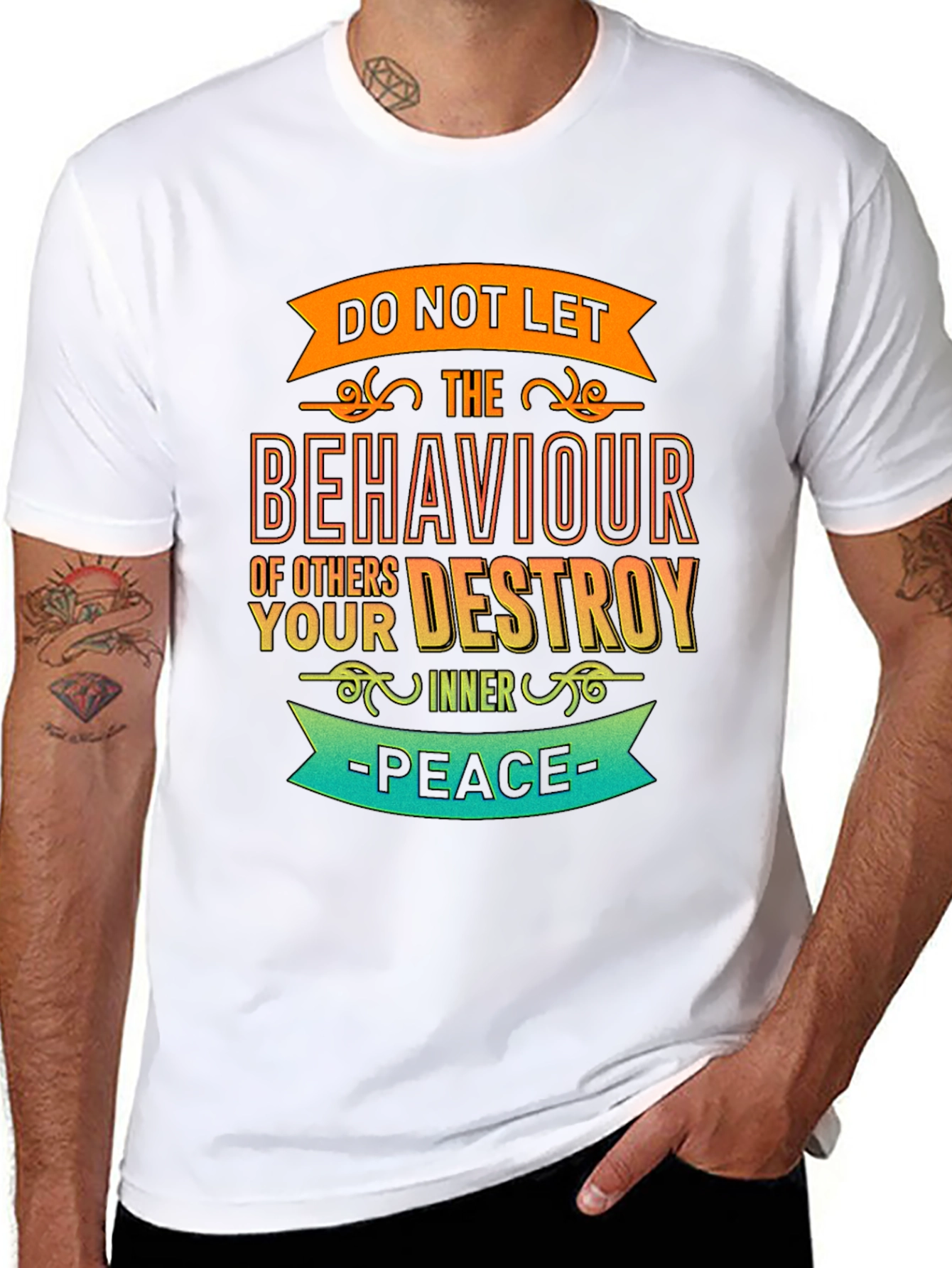 Inspirational Graphic T-Shirt - Inner Peace Motivation Tee