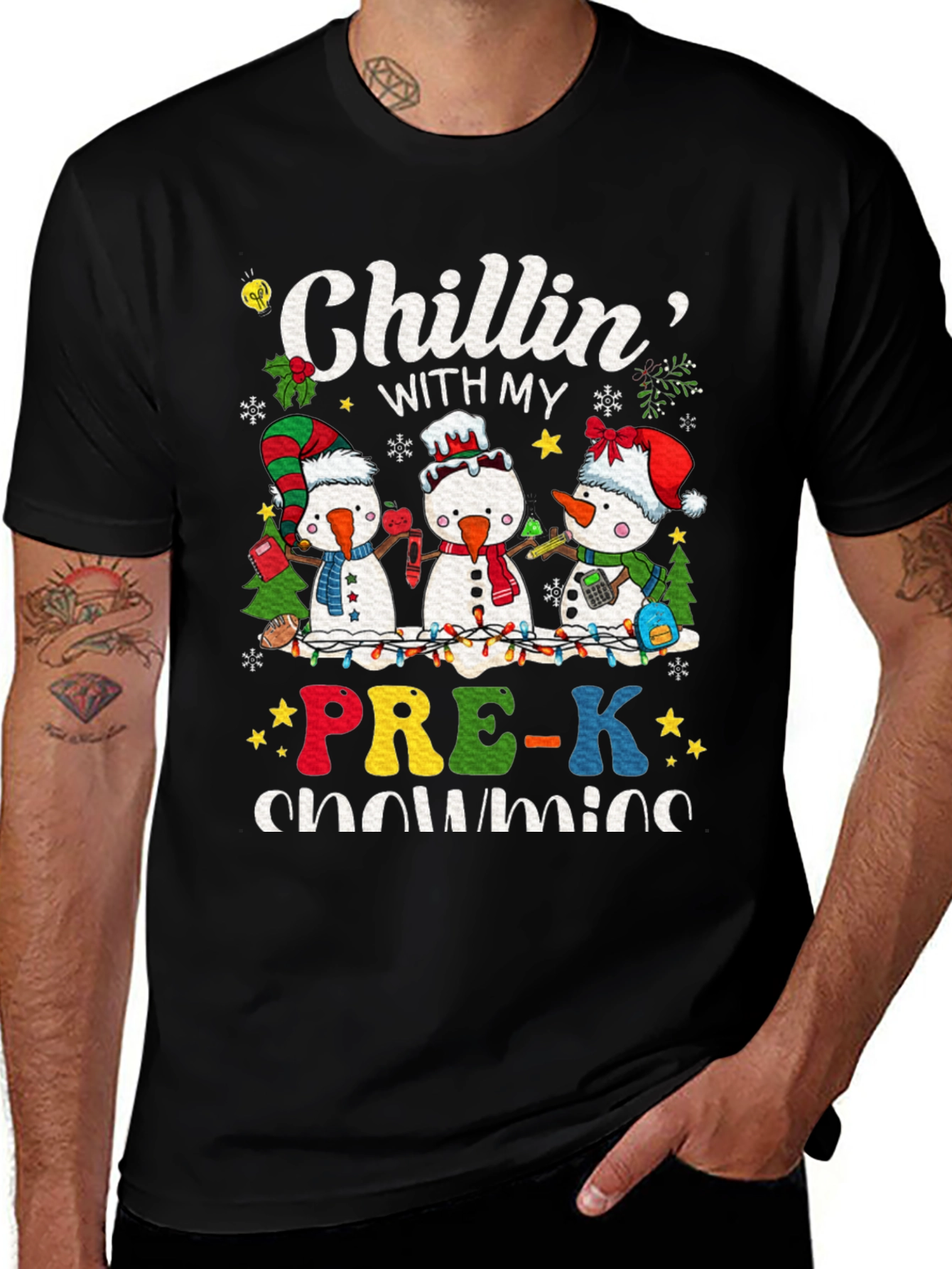 Chillin With My Pre-K Snowmies T-Shirt