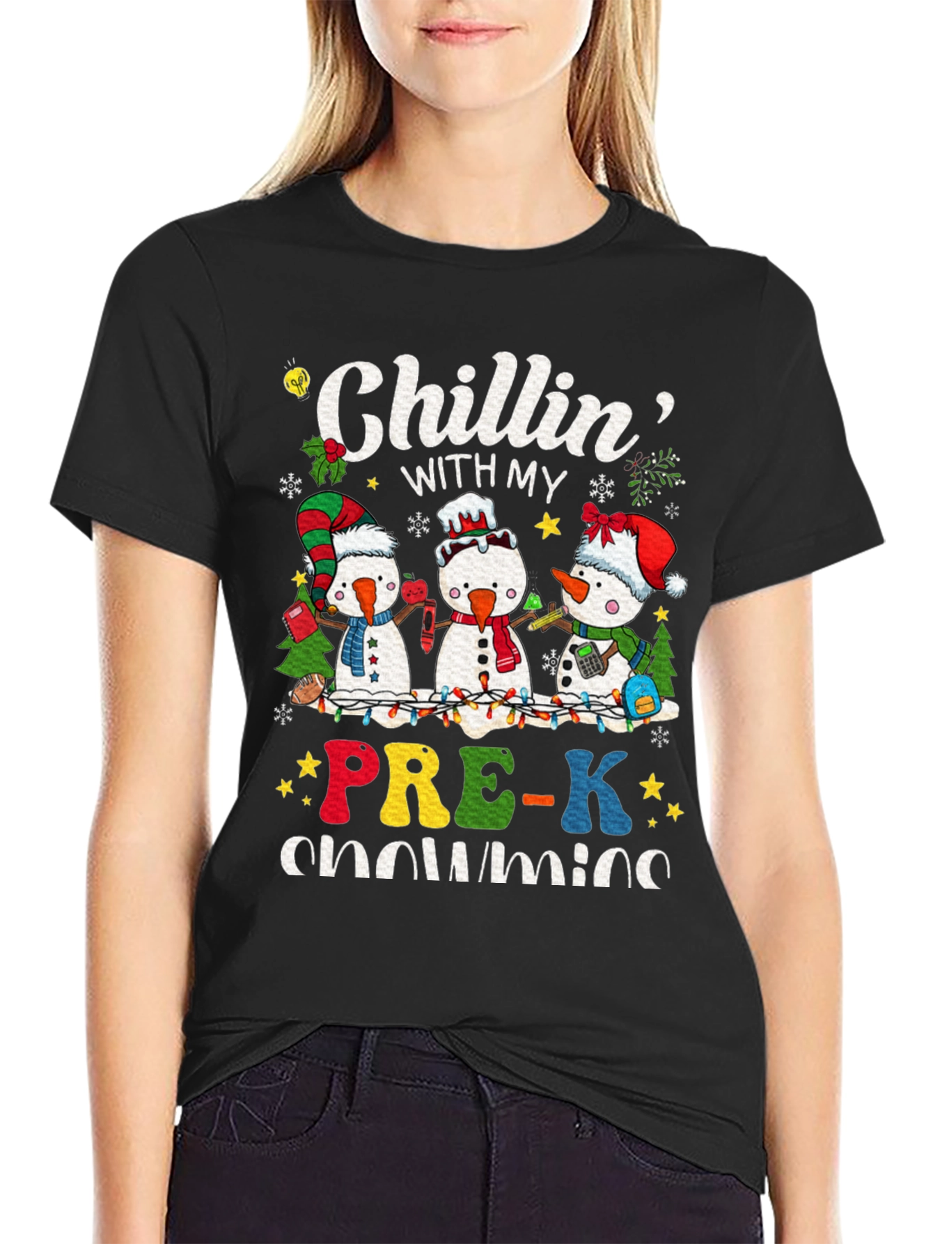 Chillin With My Pre-K Snowmies T-Shirt