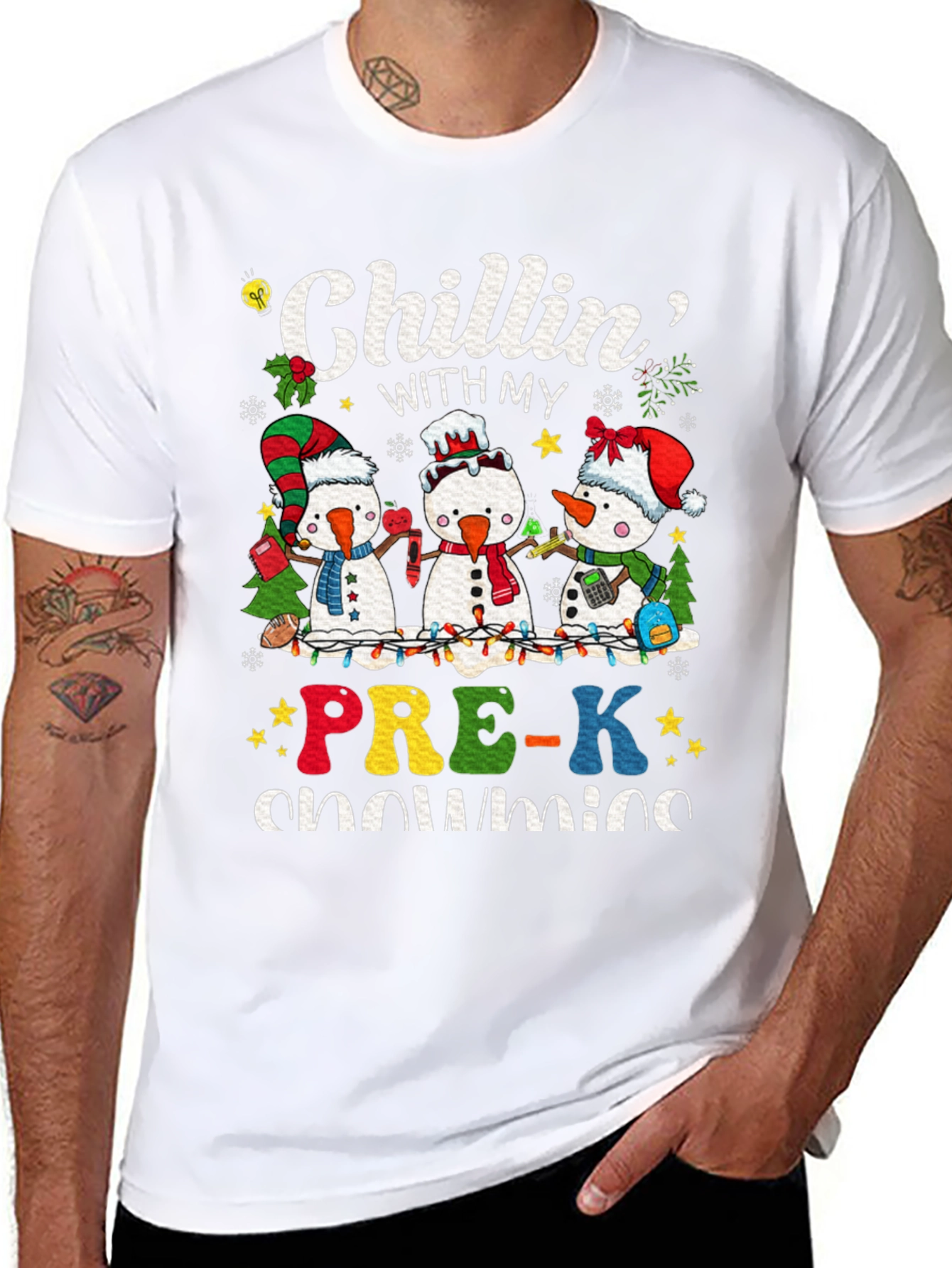Chillin With My Pre-K Snowmies T-Shirt