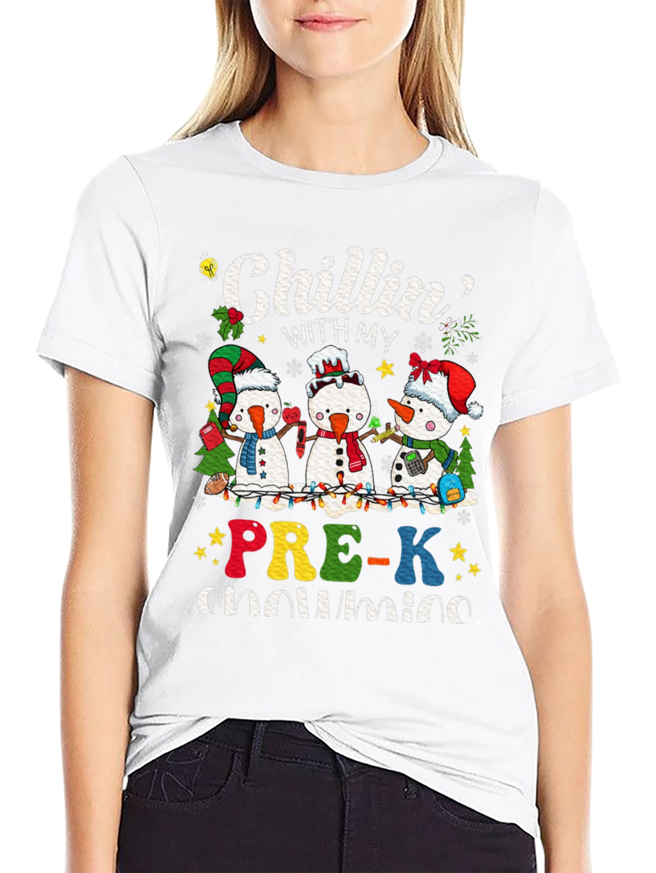 Chillin With My Pre-K Snowmies T-Shirt