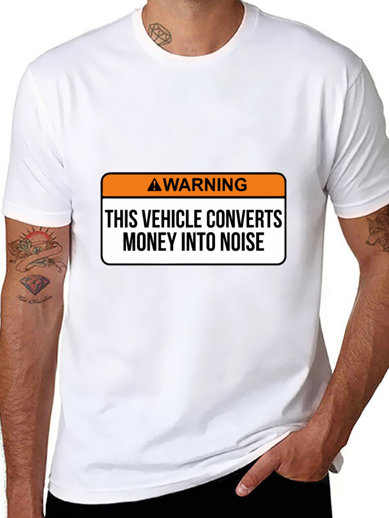 Warning Vehicle Converts Money Into Noise T-Shirt