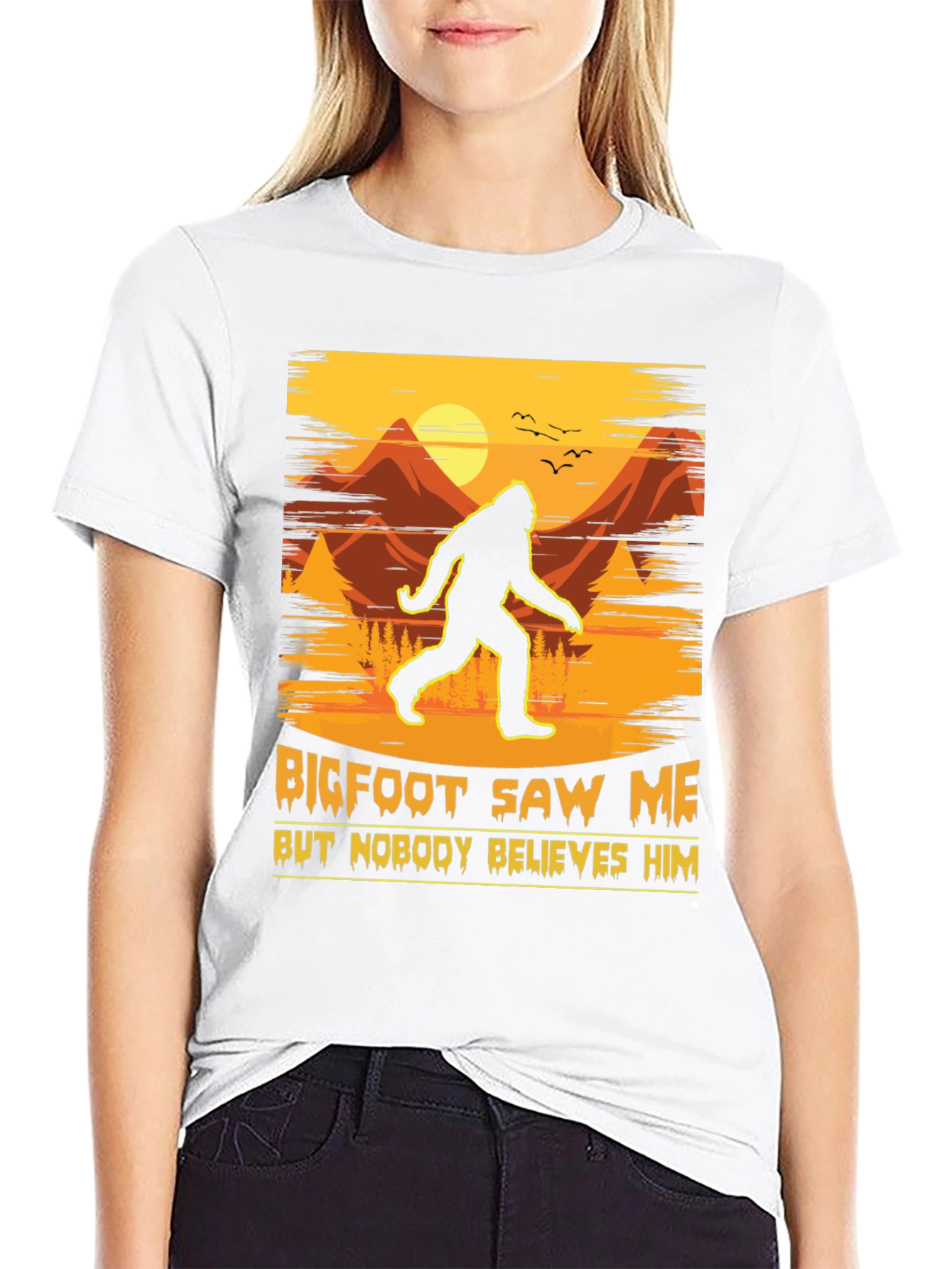 Bigfoot Saw Me T-Shirt - Funny Sasquatch Tee