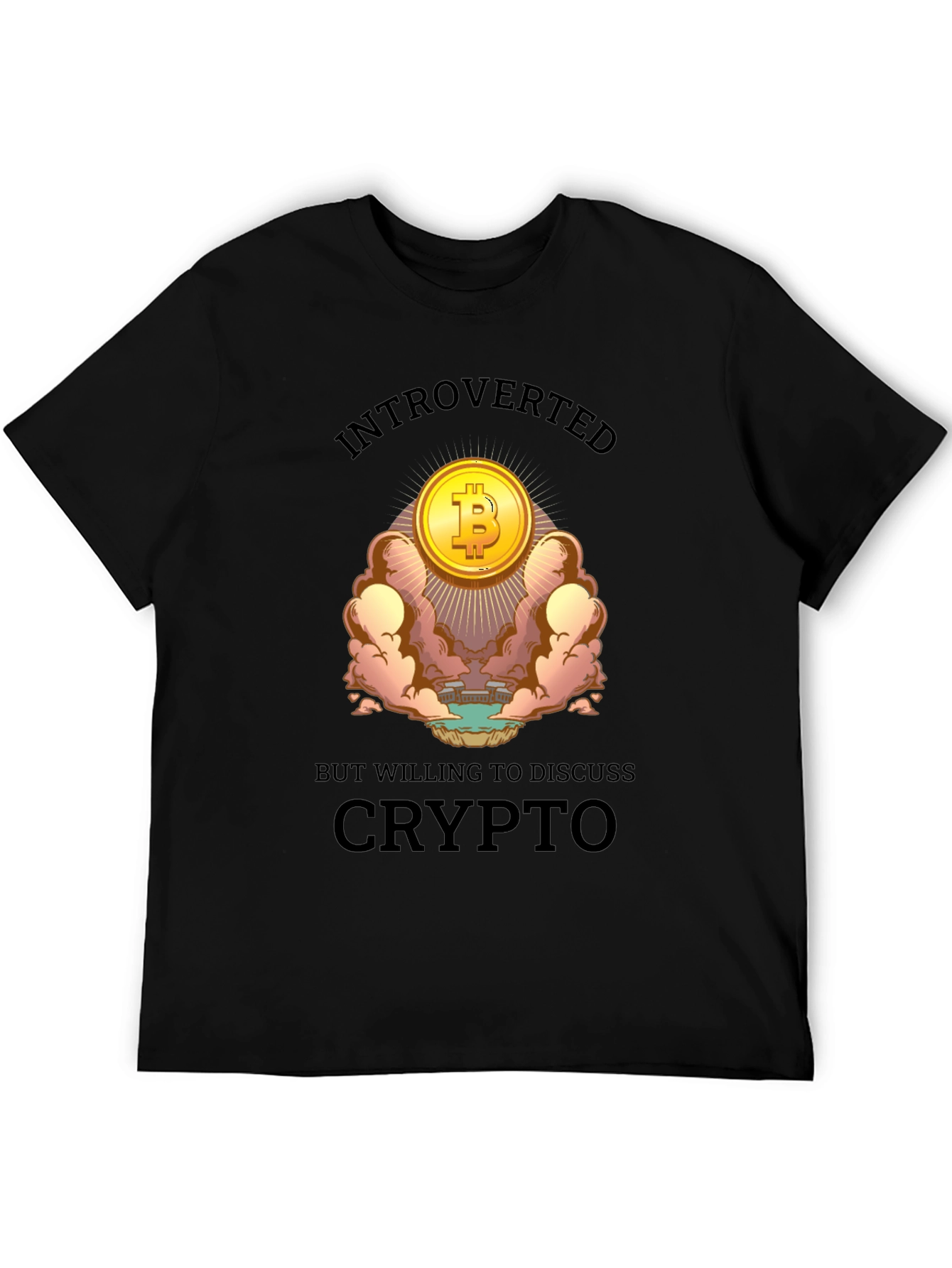 Introverted But Crypto T-Shirt - Bitcoin Lover Tee