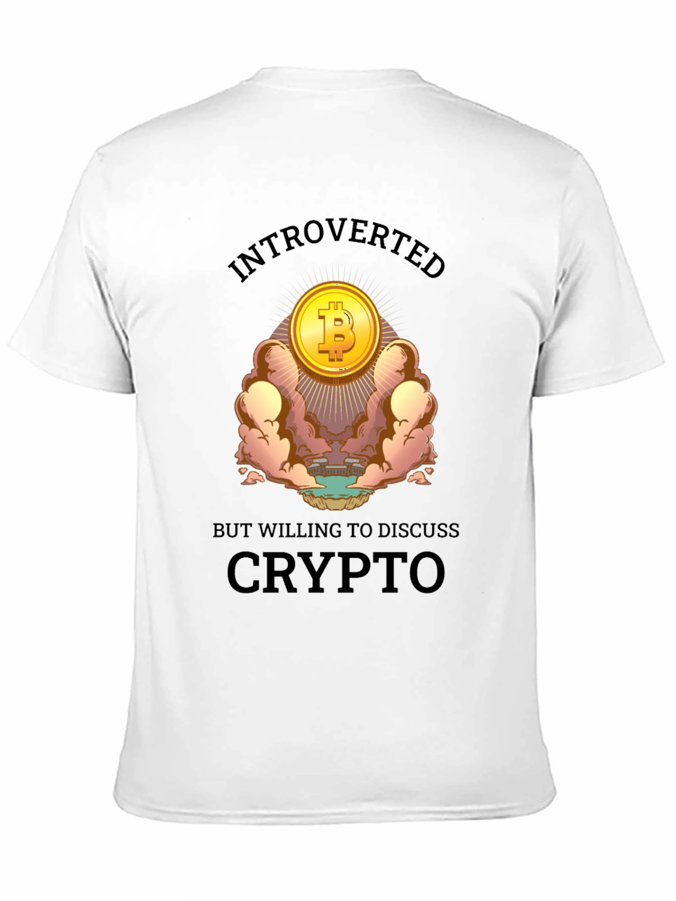 Introverted But Crypto T-Shirt - Bitcoin Lover Tee