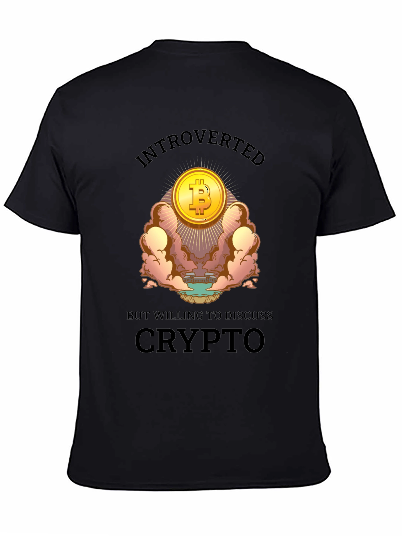 Introverted But Crypto T-Shirt - Bitcoin Lover Tee