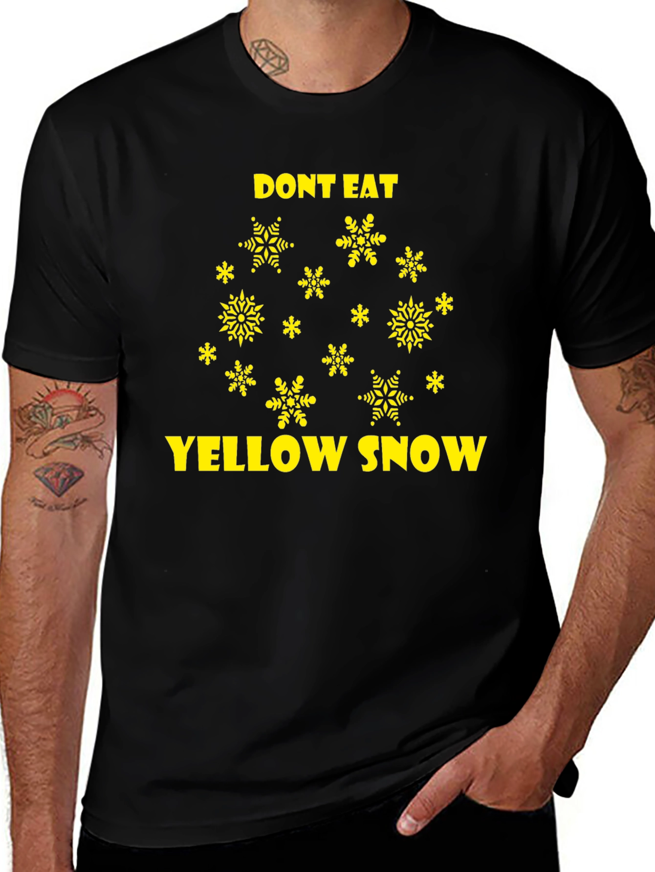 Dont Eat Yellow Snow Novelty Graphic Tee