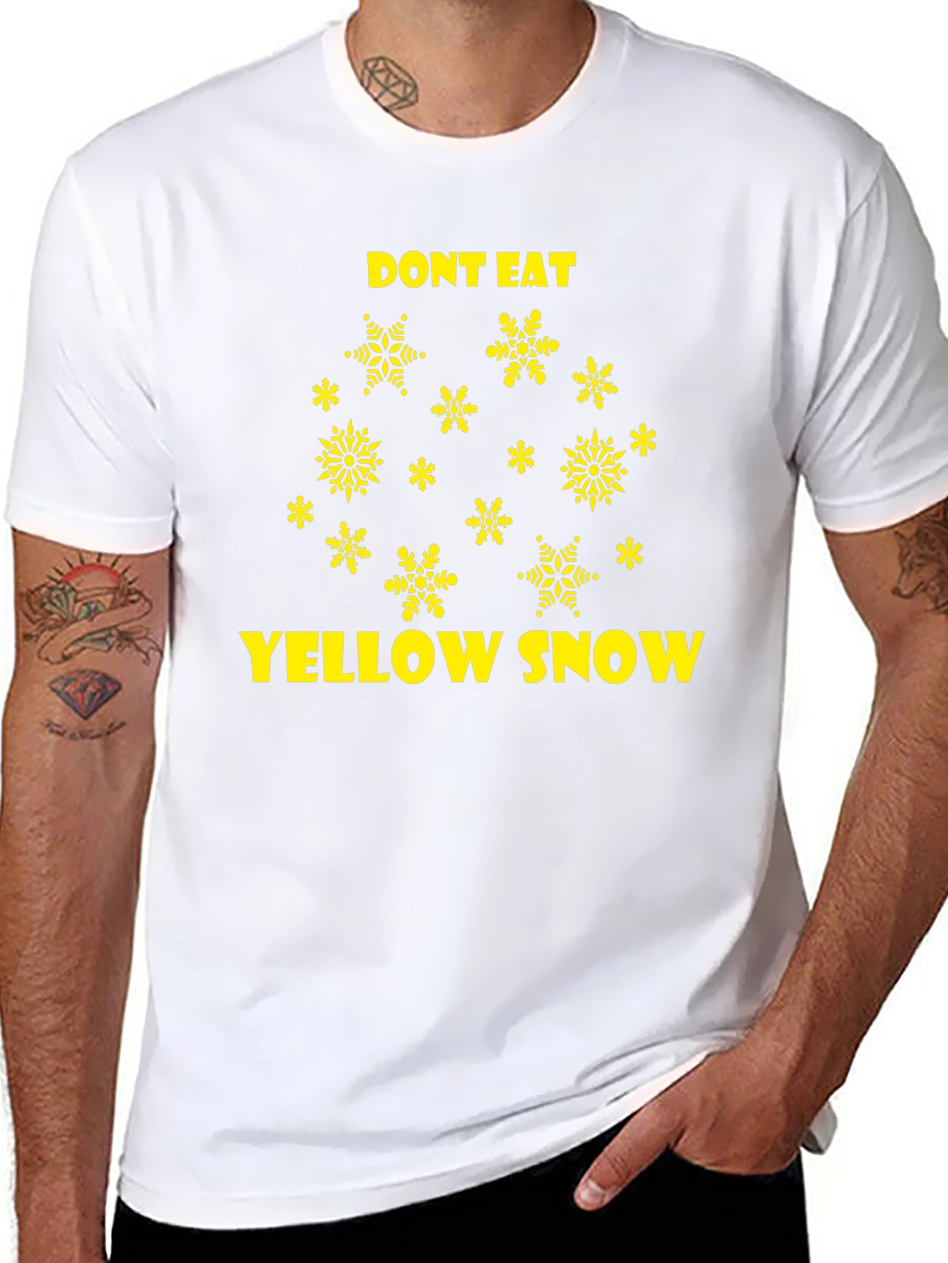 Dont Eat Yellow Snow Novelty Graphic Tee