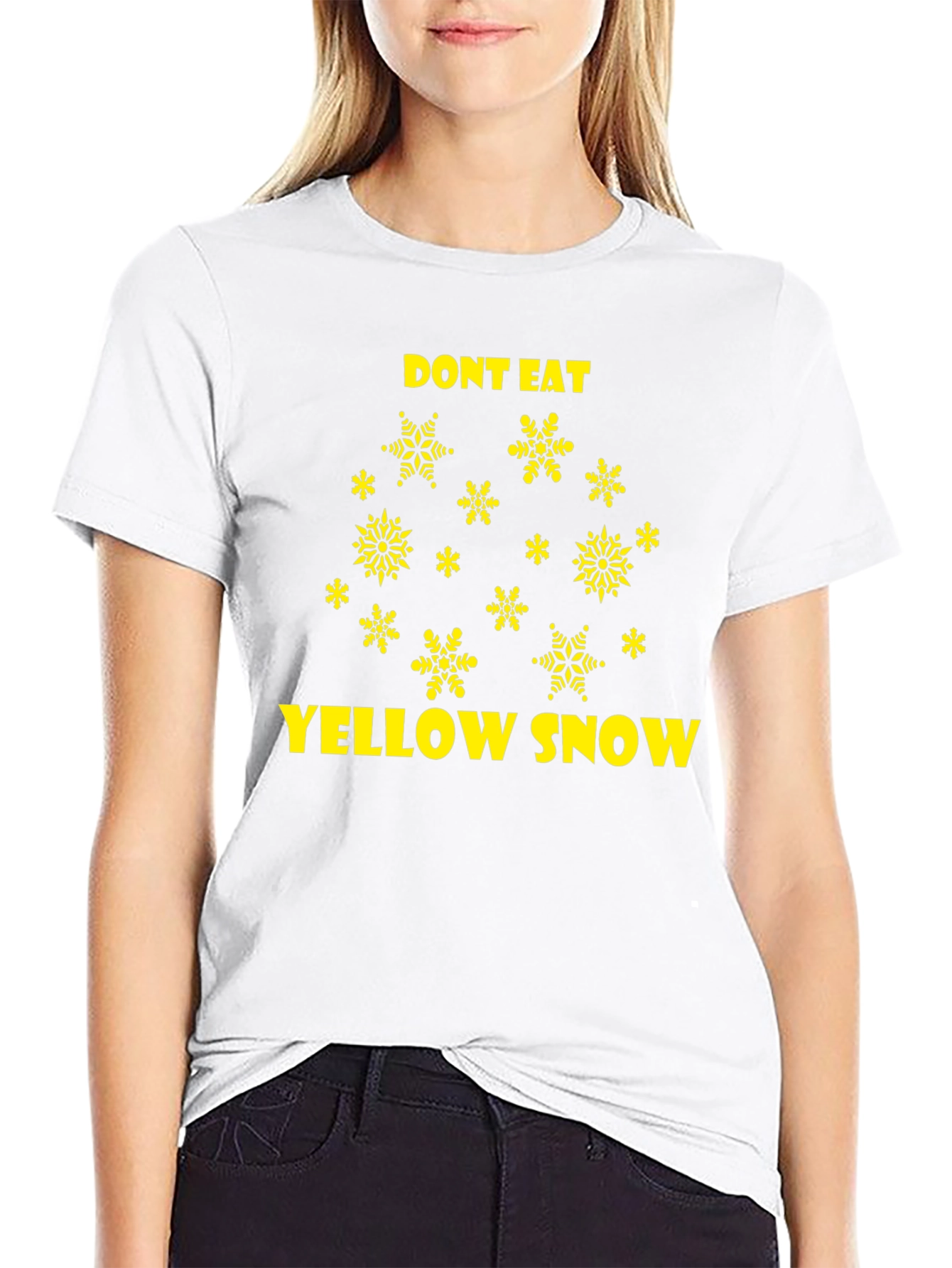 Dont Eat Yellow Snow Novelty Graphic Tee