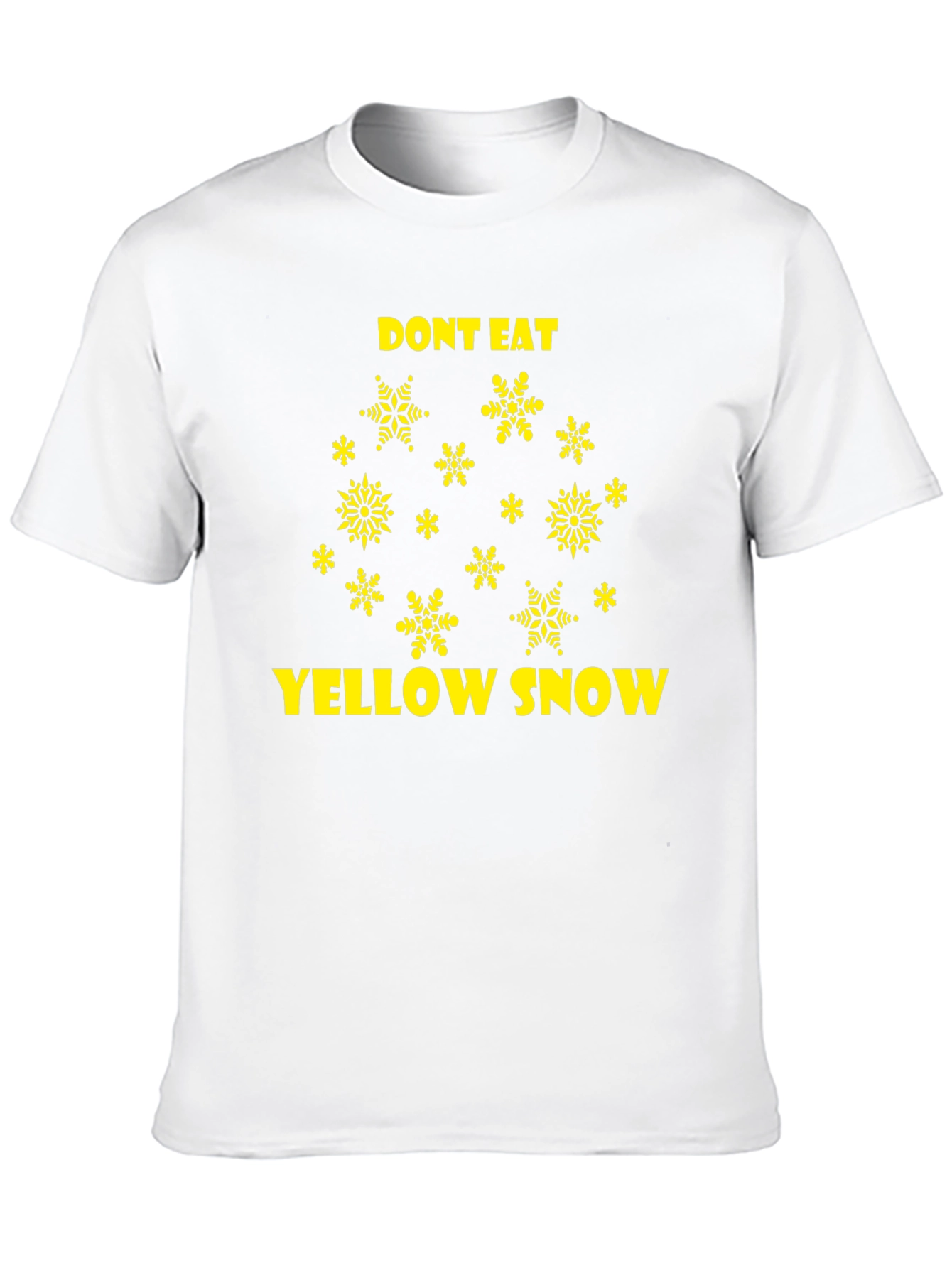 Dont Eat Yellow Snow Novelty Graphic Tee