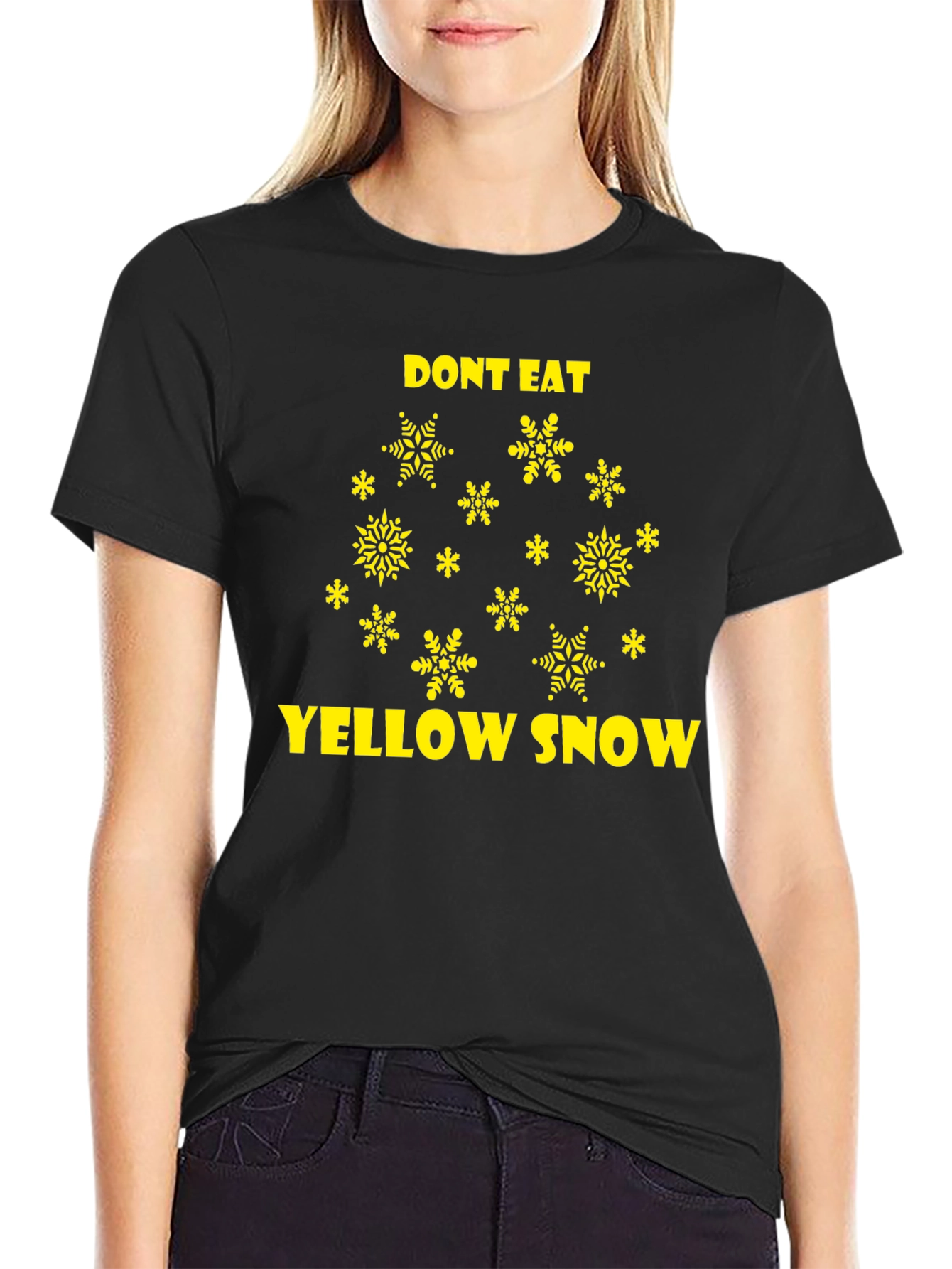 Dont Eat Yellow Snow Novelty Graphic Tee