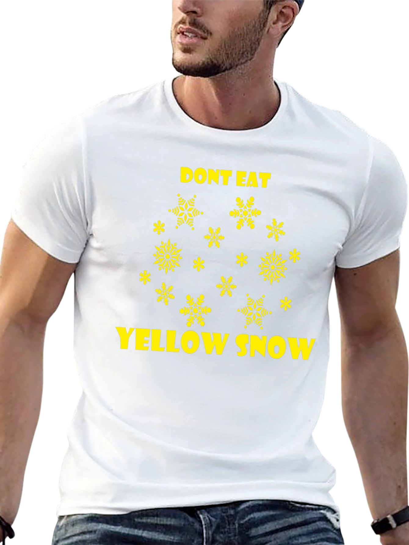 Dont Eat Yellow Snow Novelty Graphic Tee