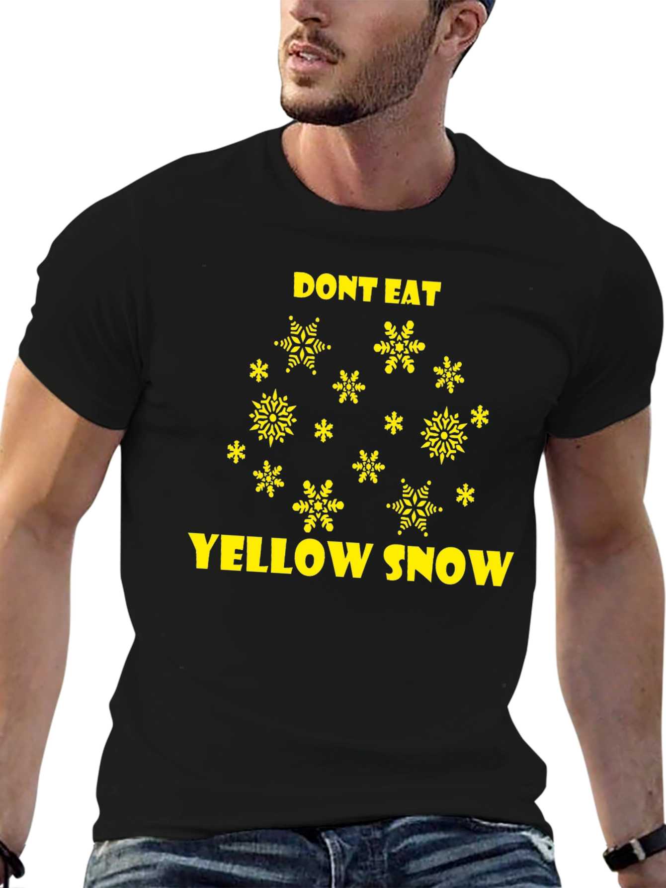 Dont Eat Yellow Snow Novelty Graphic Tee