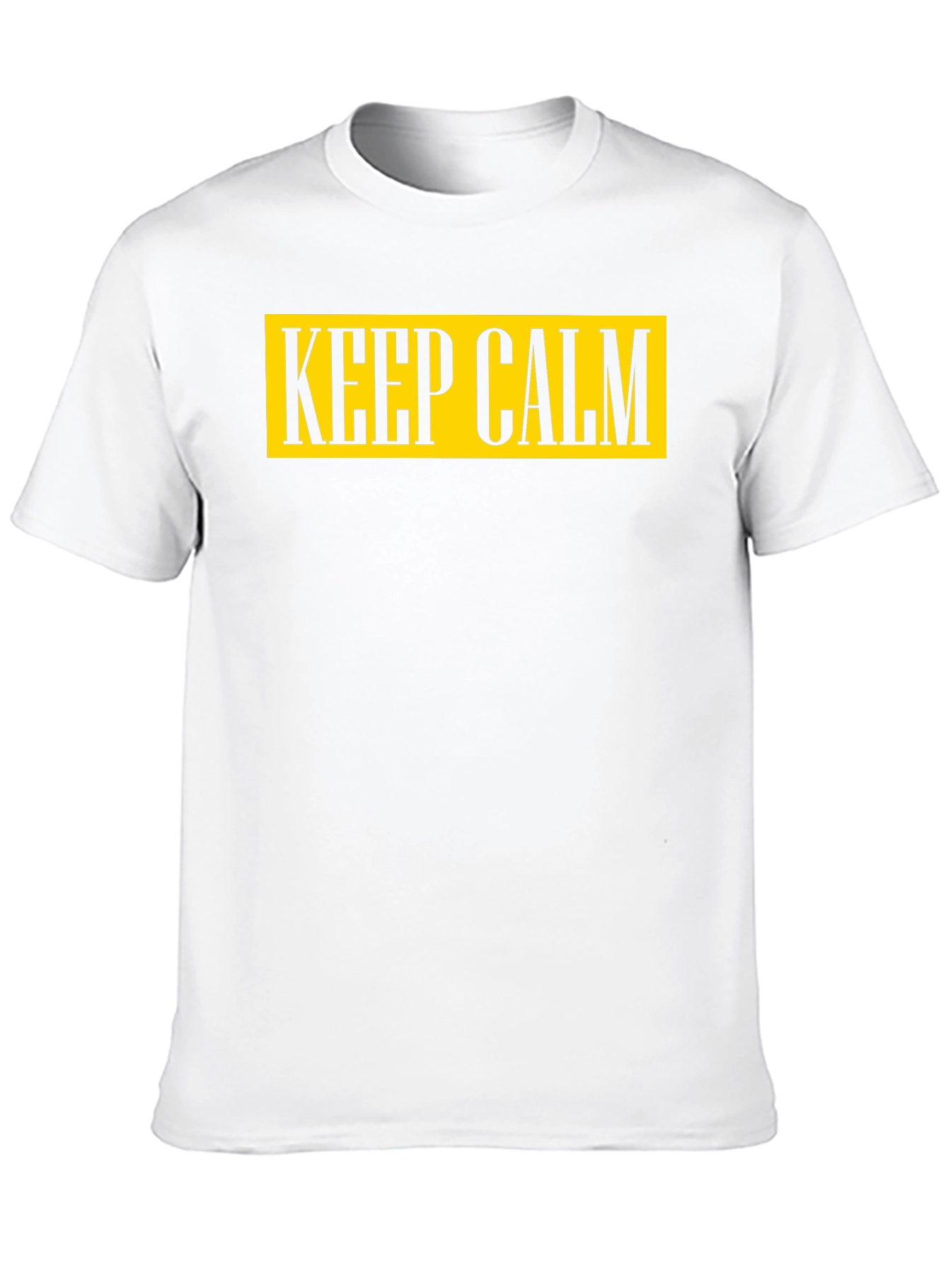 Keep Calm Graphic Tee - Mens Cotton T-Shirt