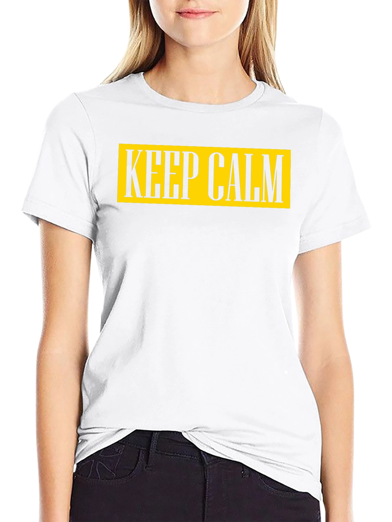 Keep Calm Graphic Tee - Mens Cotton T-Shirt