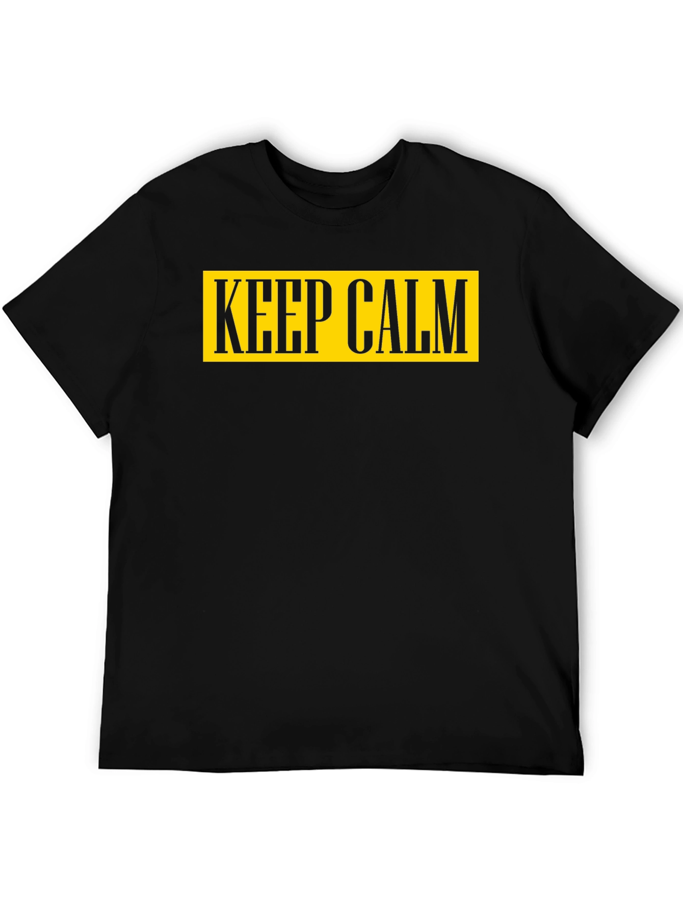 Keep Calm Graphic Tee - Mens Cotton T-Shirt
