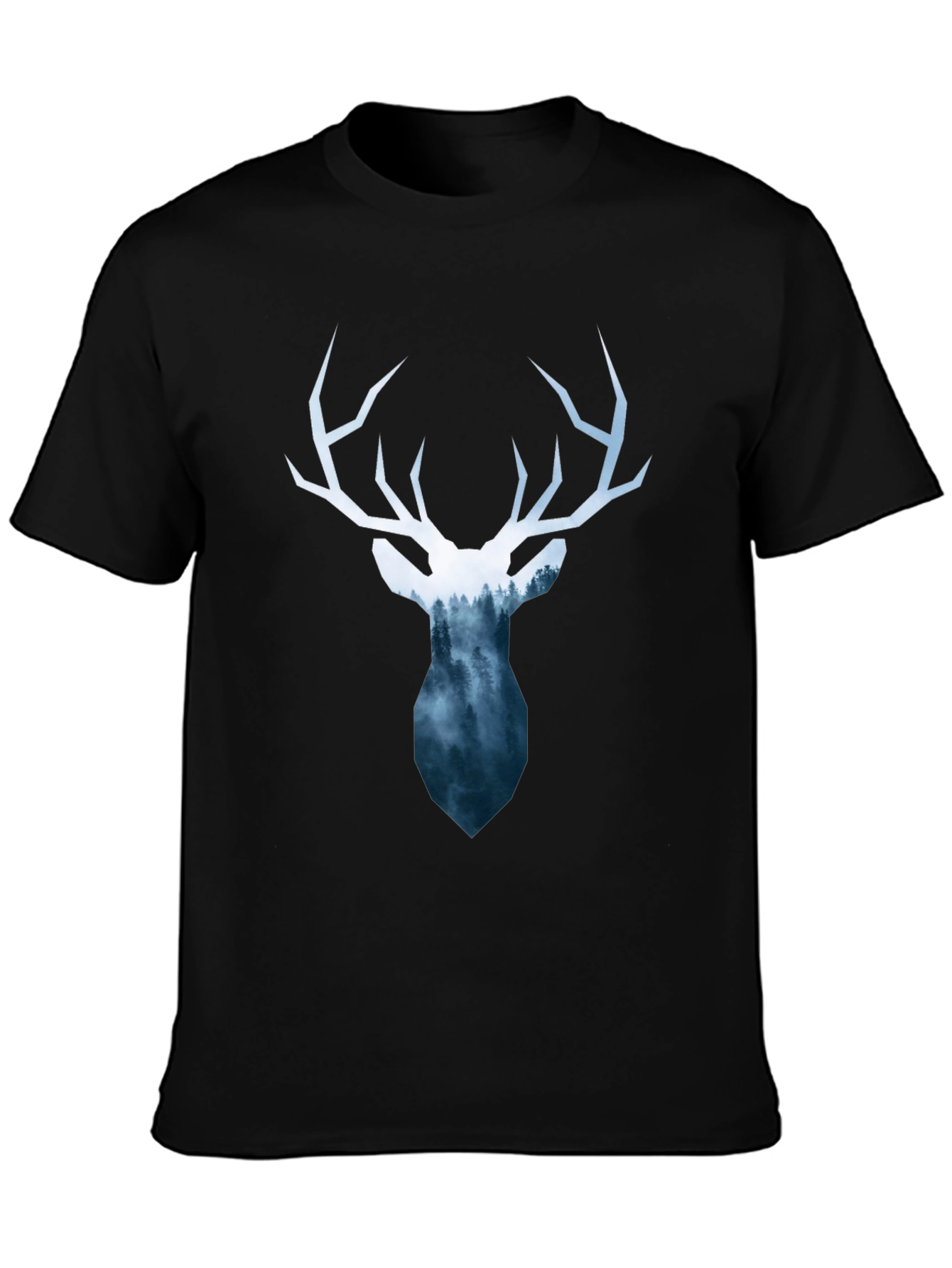 Deer Silhouette Graphic Tee - Nature Lovers T-Shirt