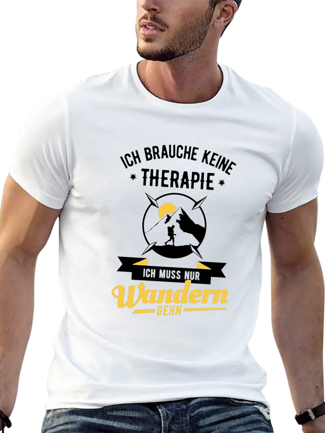 Hiking Therapy T-Shirt - Wanderlust Design