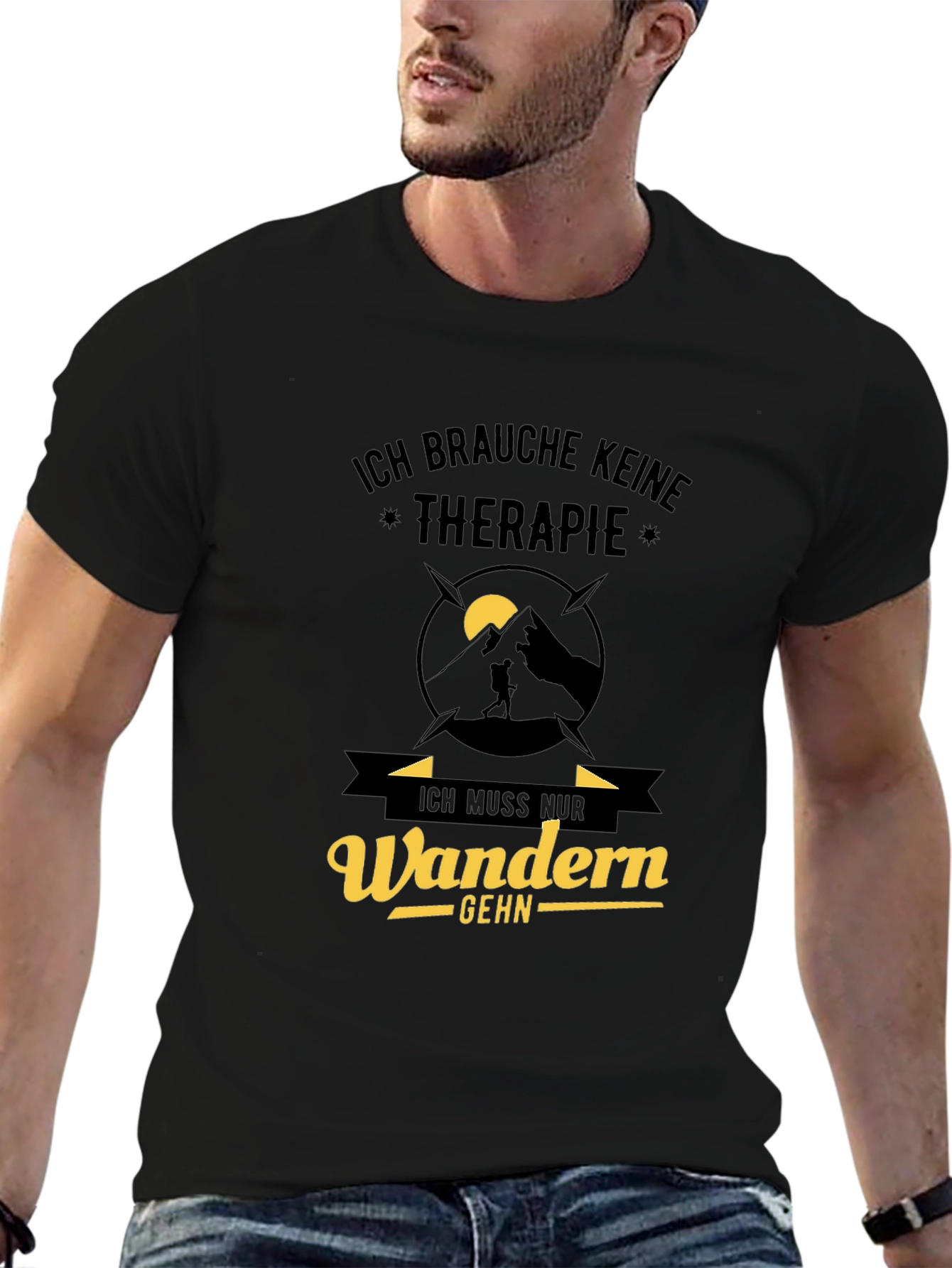 Hiking Therapy T-Shirt - Wanderlust Design