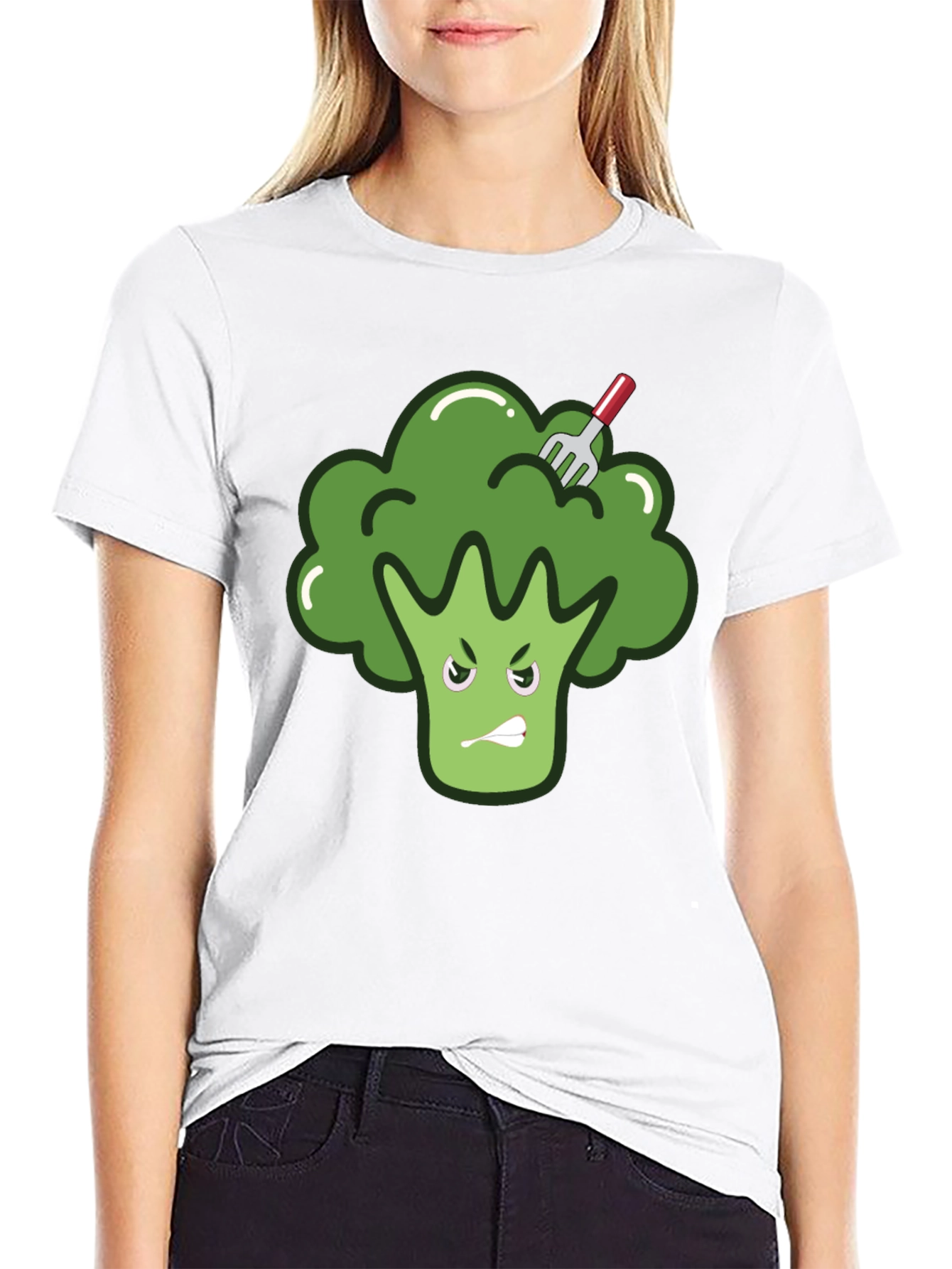 Funny Broccoli T-Shirt - Vegetarian Vegan Tee