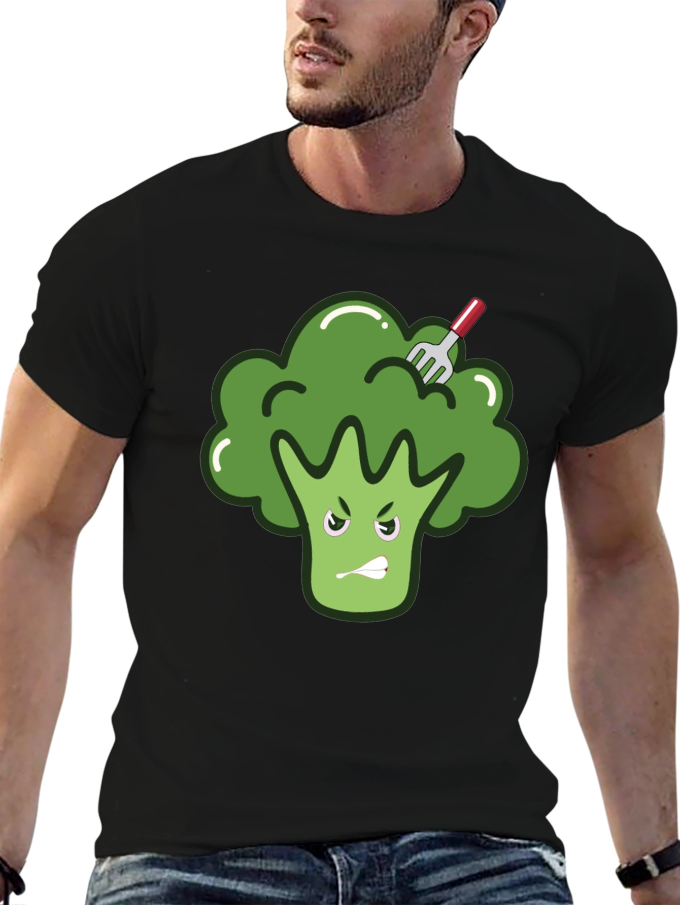 Funny Broccoli T-Shirt - Vegetarian Vegan Tee