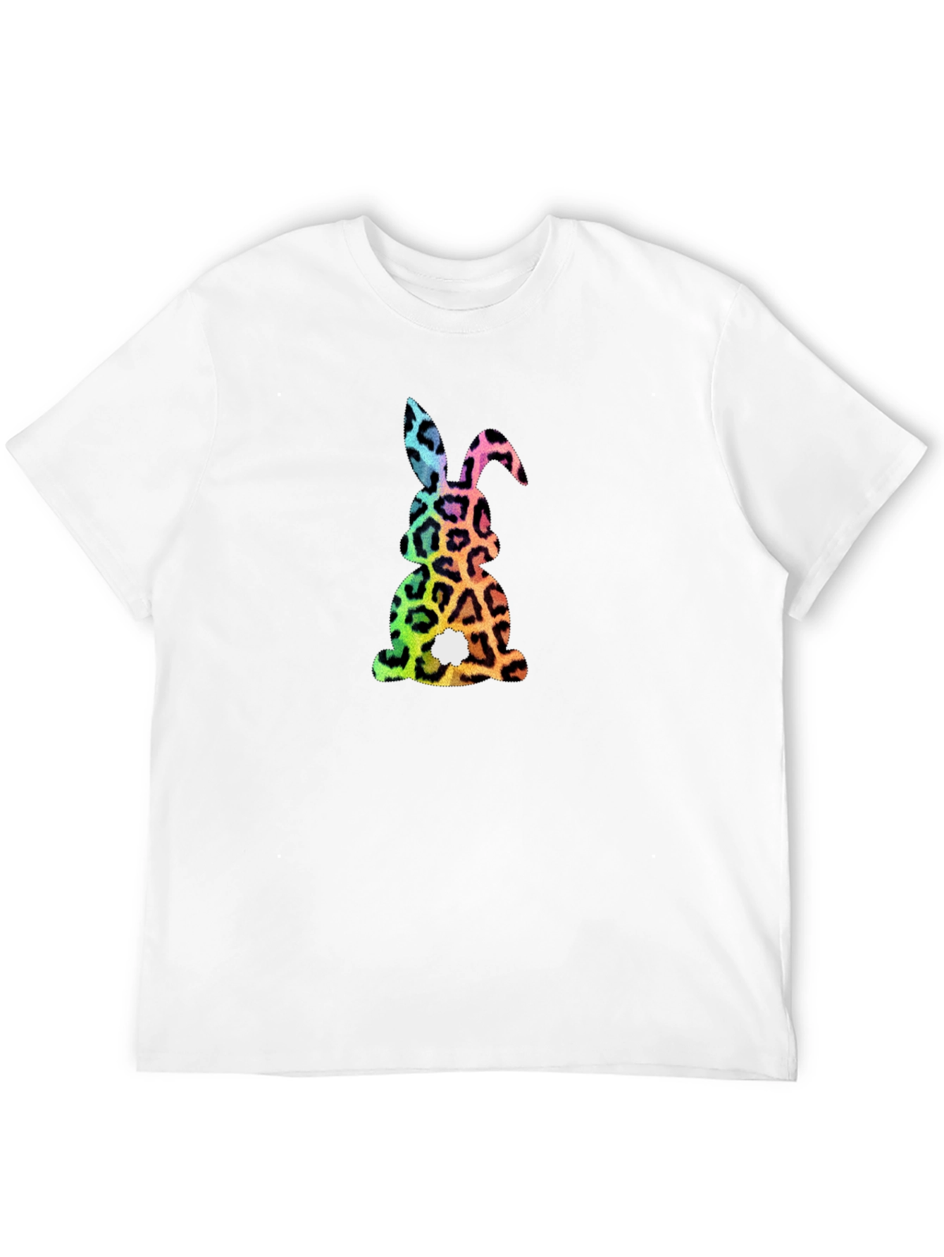Easter Bunny Leopard Print Graphic Tee
