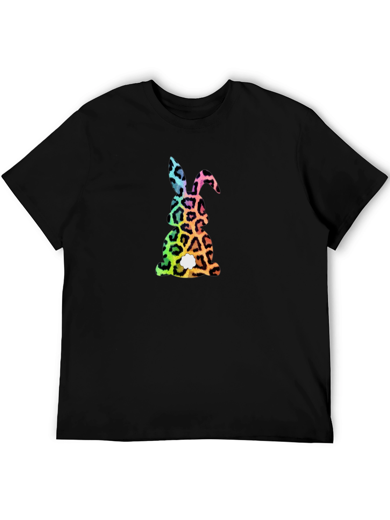 Easter Bunny Leopard Print Graphic Tee
