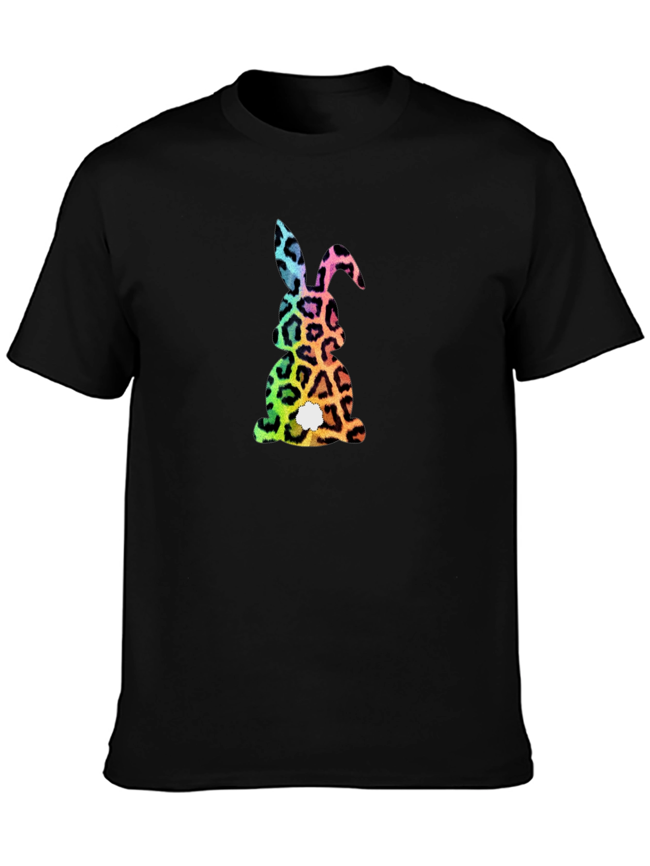 Easter Bunny Leopard Print Graphic Tee